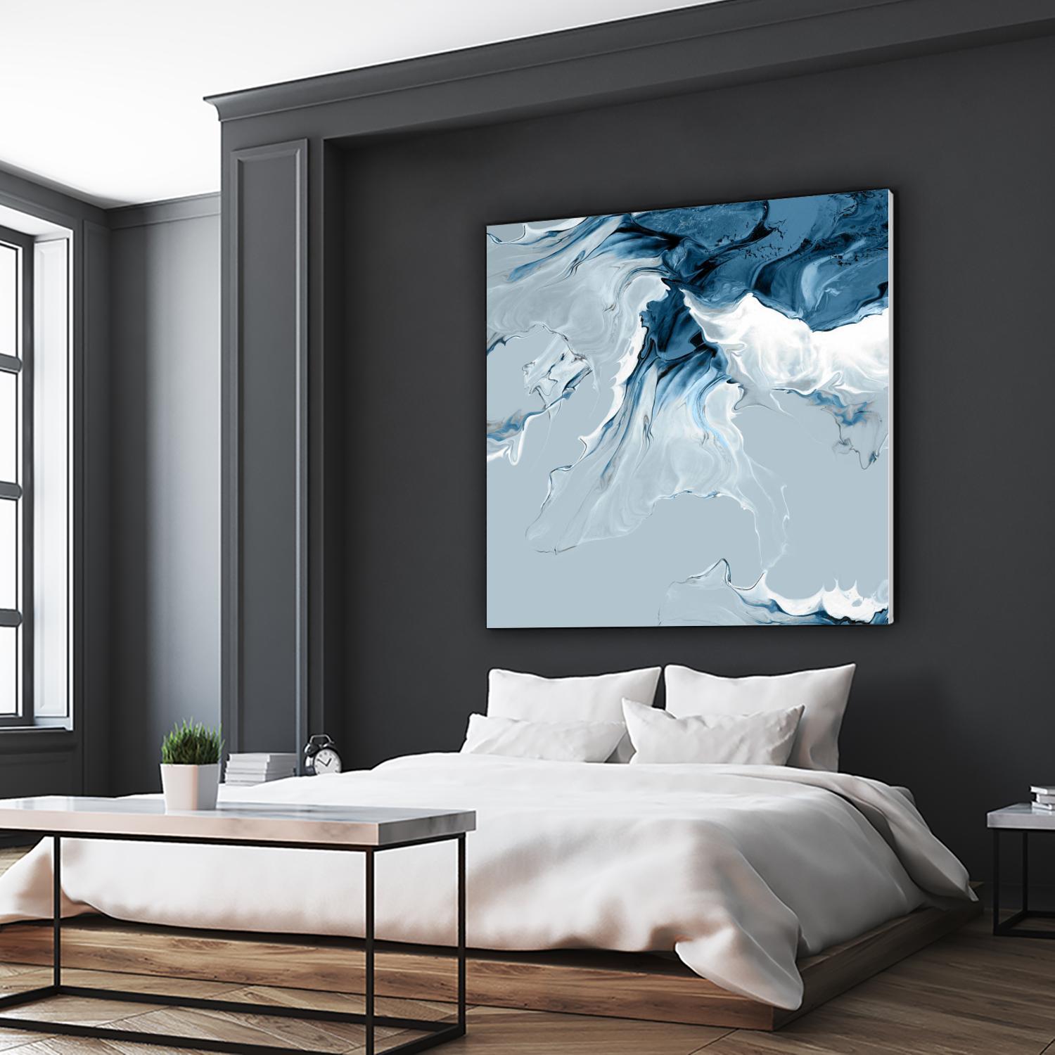 Azure Marble III by PI Studio on GIANT ART - abstract