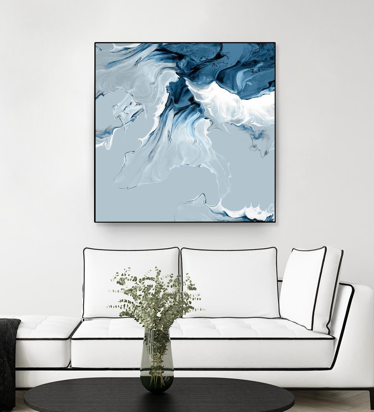 Azure Marble III by PI Studio on GIANT ART - abstract