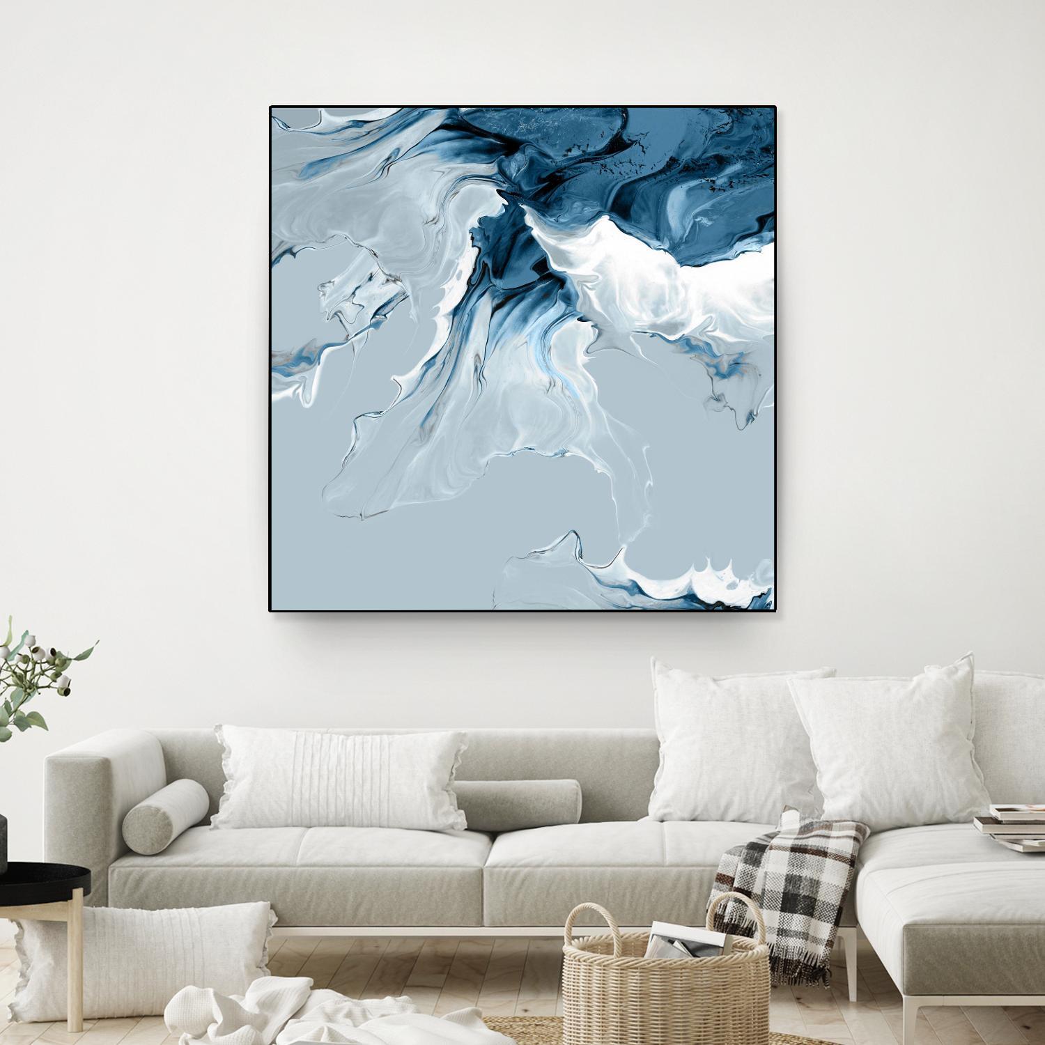 Azure Marble III by PI Studio on GIANT ART - abstract