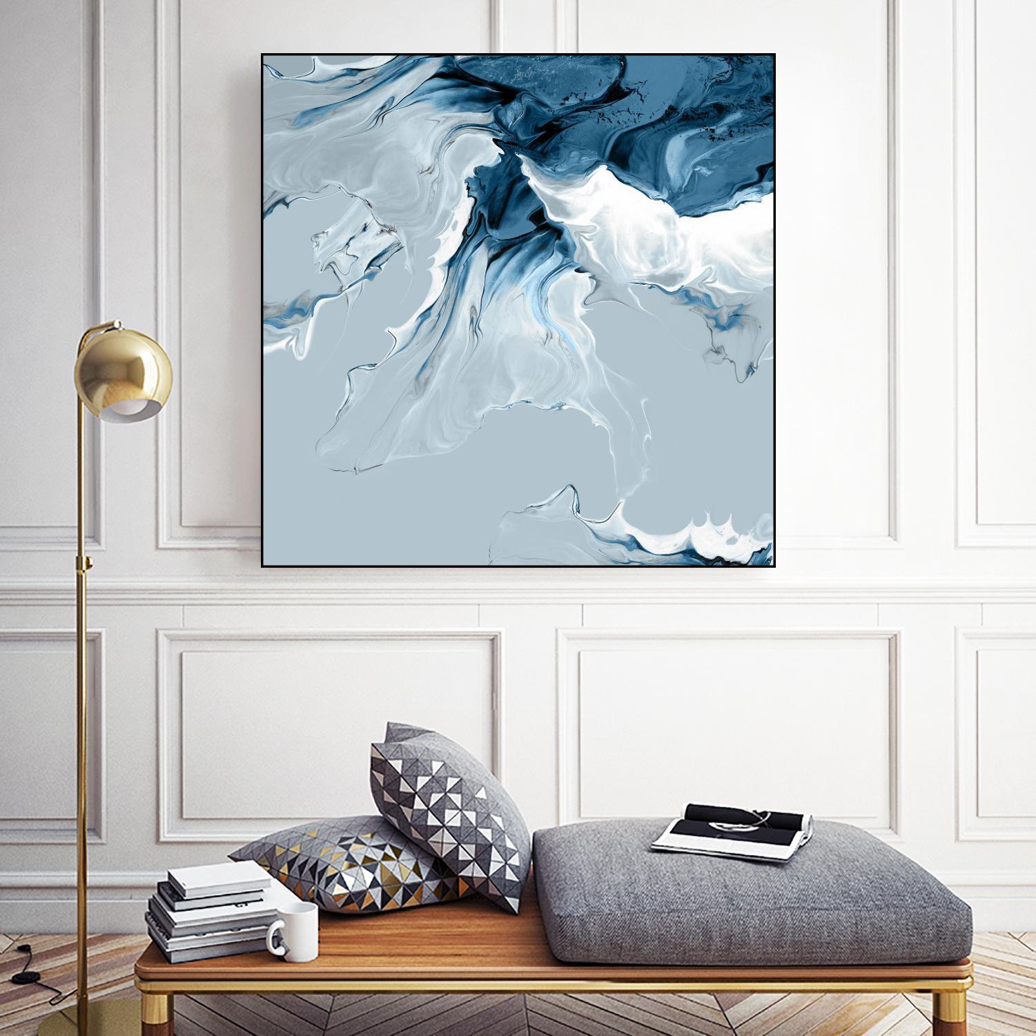 Azure Marble III by PI Studio on GIANT ART - abstract