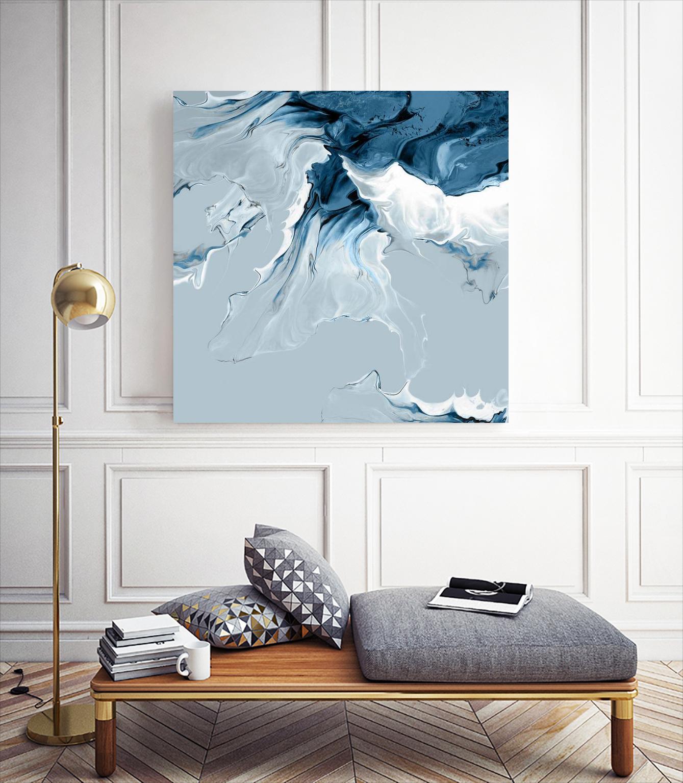 Azure Marble III by PI Studio on GIANT ART - abstract