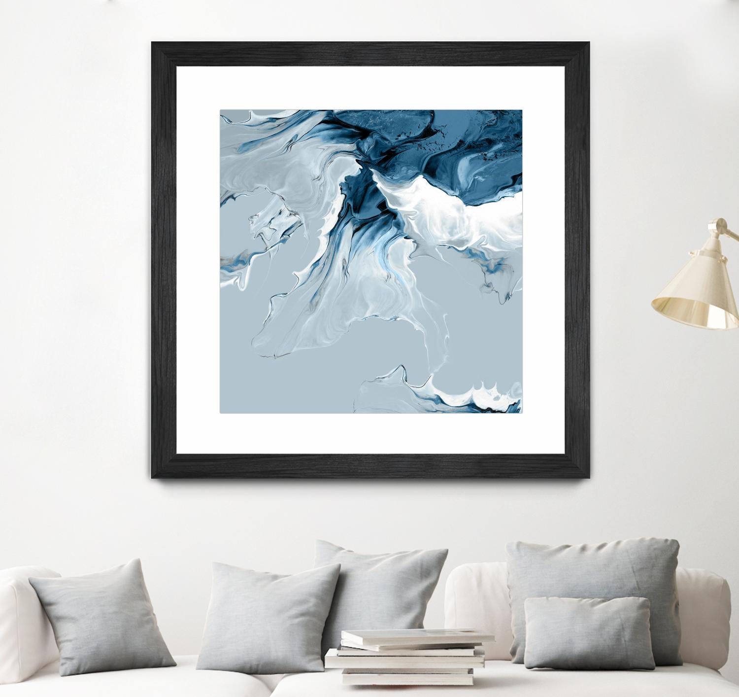 Azure Marble III by PI Studio on GIANT ART - abstract