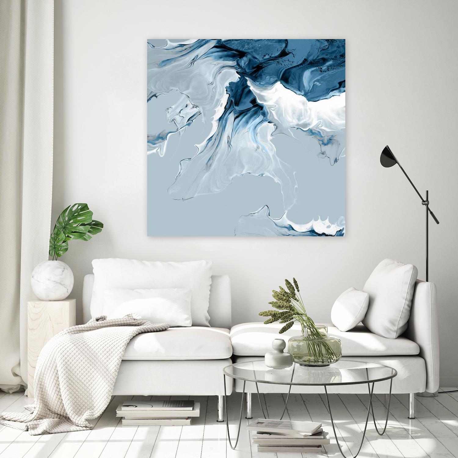 Azure Marble III by PI Studio on GIANT ART - abstract