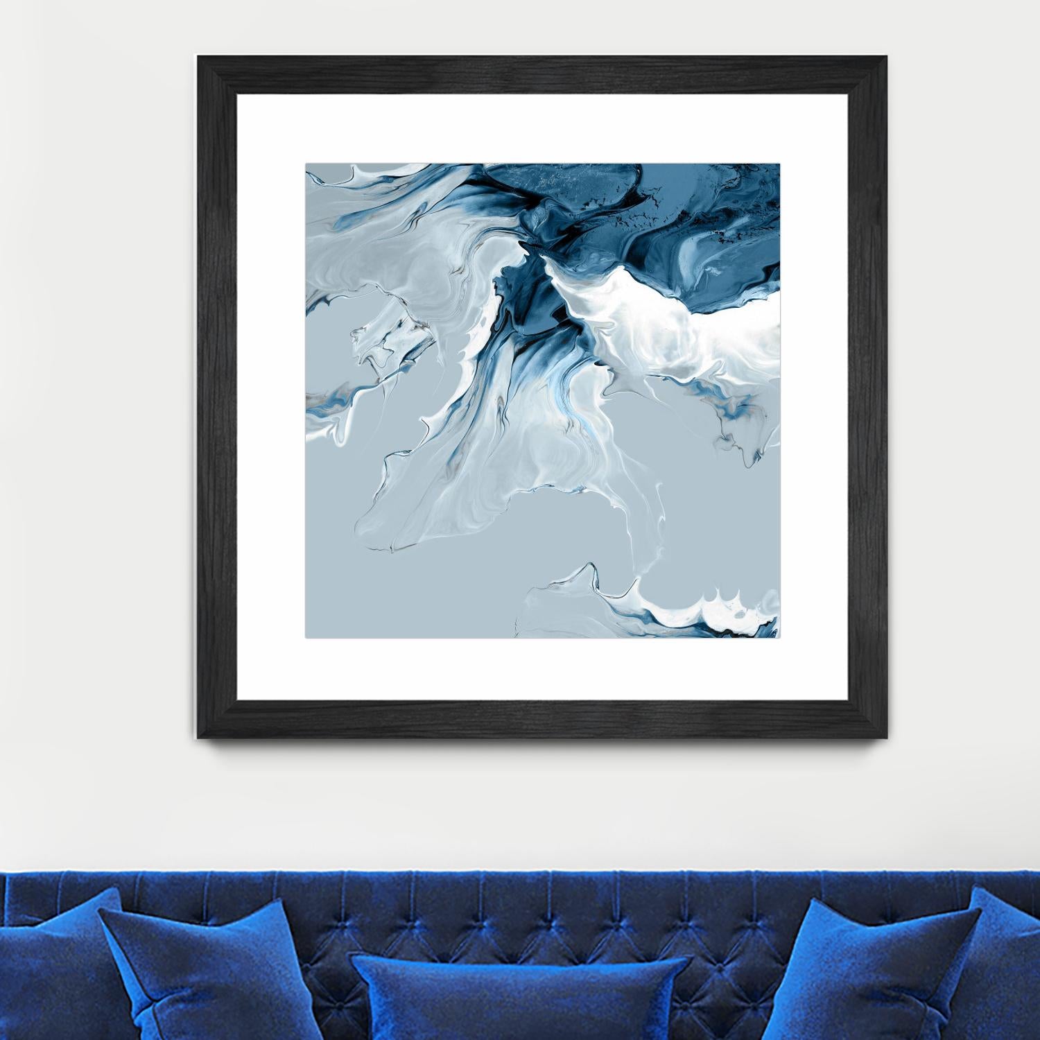 Azure Marble III by PI Studio on GIANT ART - abstract