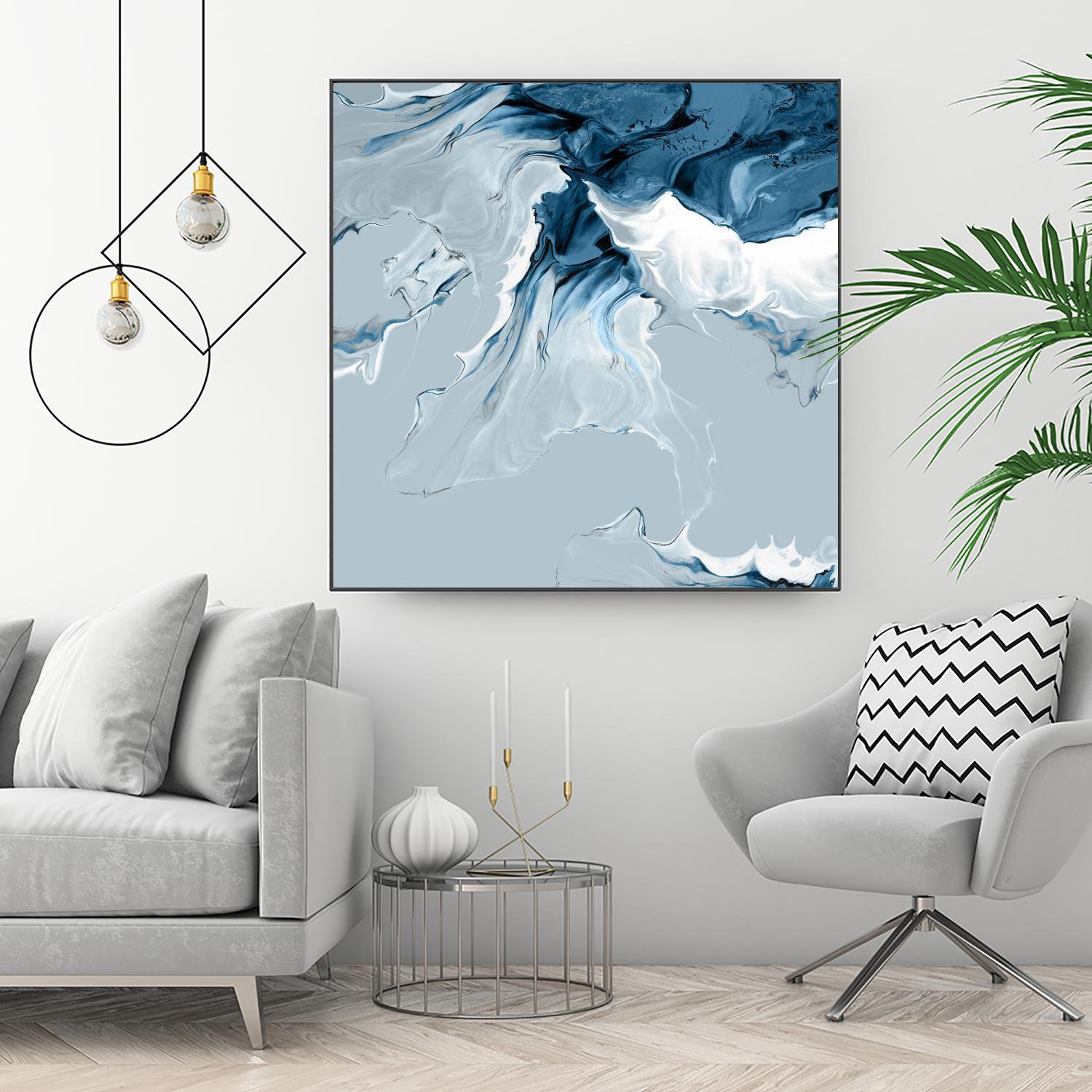 Azure Marble III by PI Studio on GIANT ART - abstract