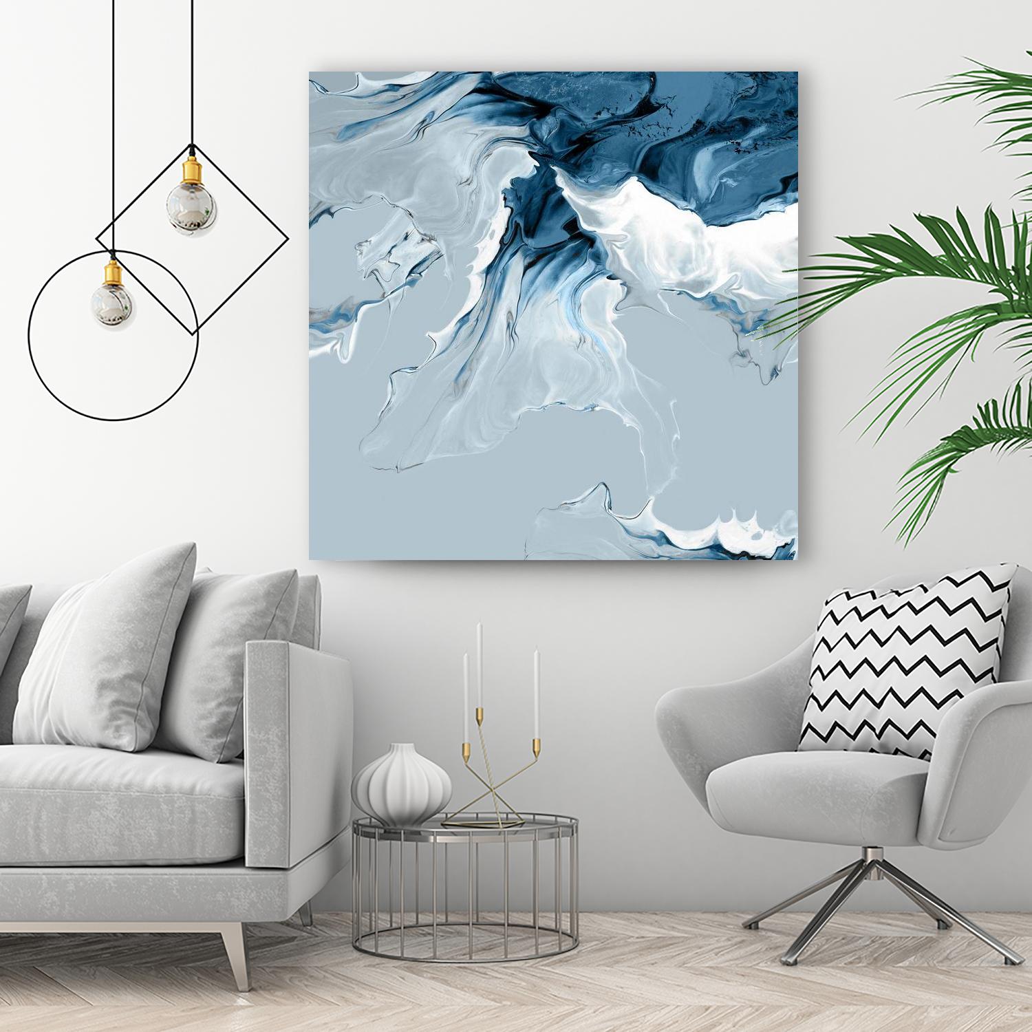 Azure Marble III by PI Studio on GIANT ART - abstract