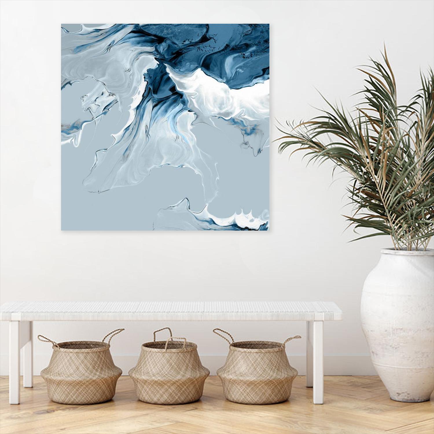 Azure Marble III by PI Studio on GIANT ART - abstract