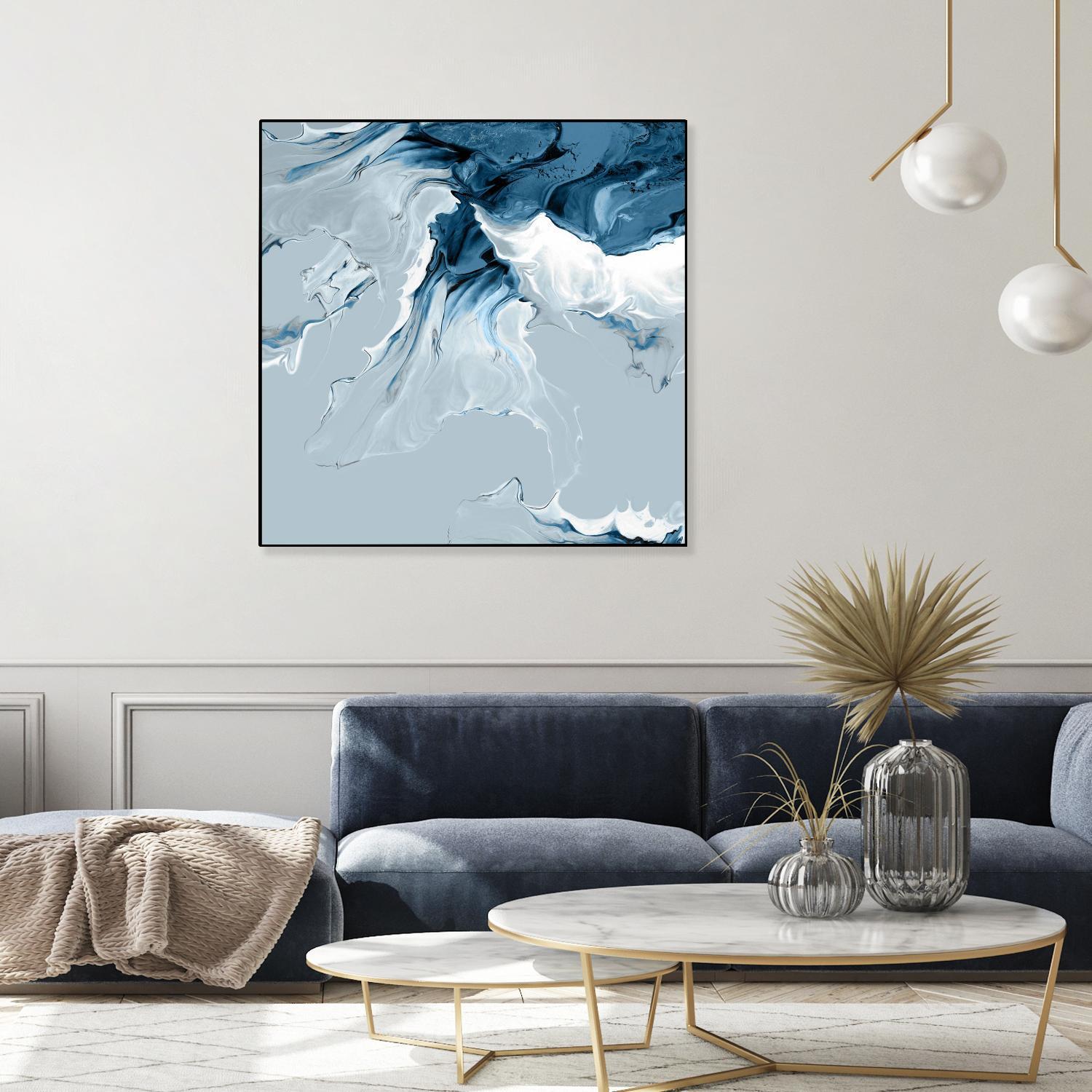 Azure Marble III by PI Studio on GIANT ART - abstract