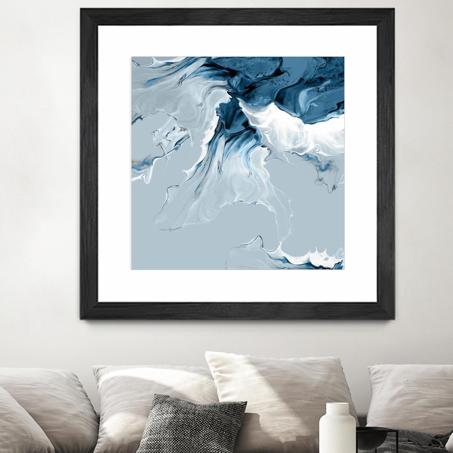 Azure Marble III by PI Studio on GIANT ART - abstract