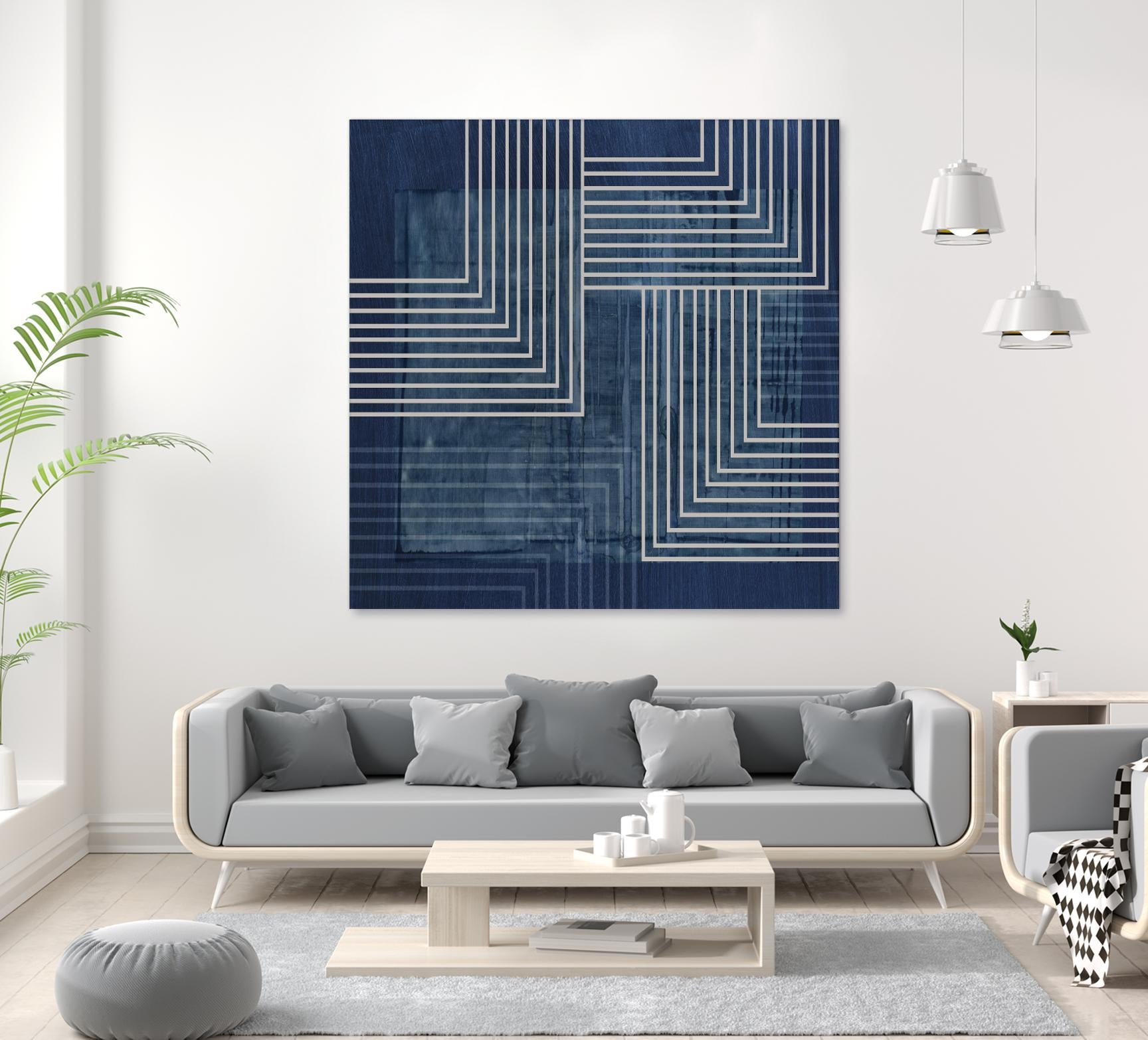 Beneath the Dark Blue Waves III by PI Studio on GIANT ART - abstract