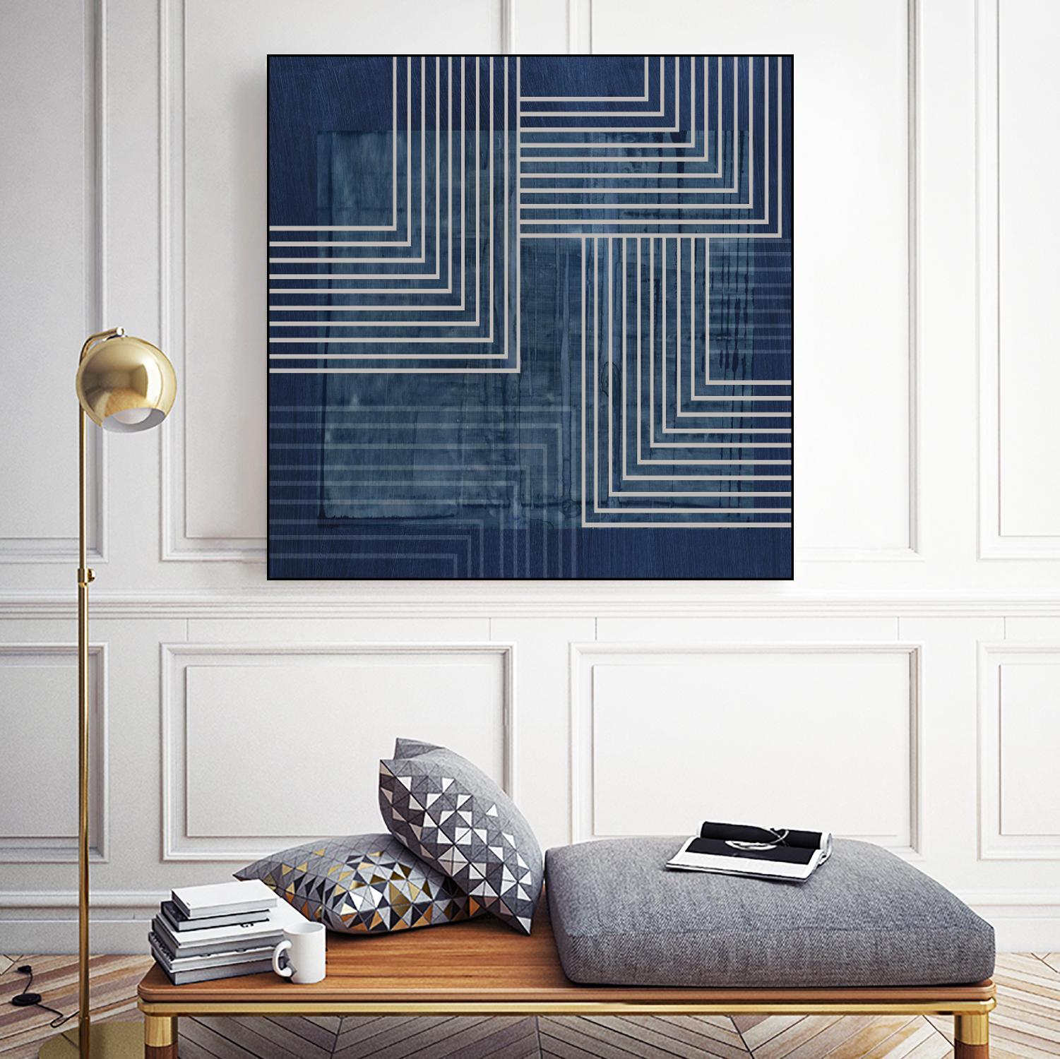 Beneath the Dark Blue Waves III by PI Studio on GIANT ART - abstract