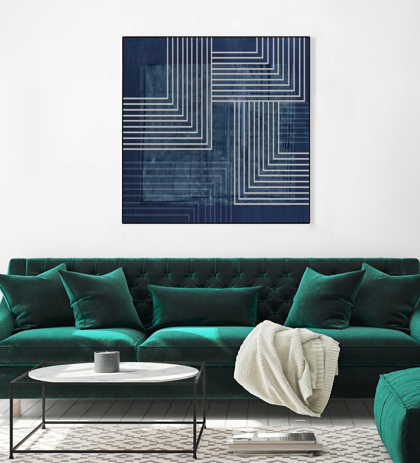 Beneath the Dark Blue Waves III by PI Studio on GIANT ART - abstract