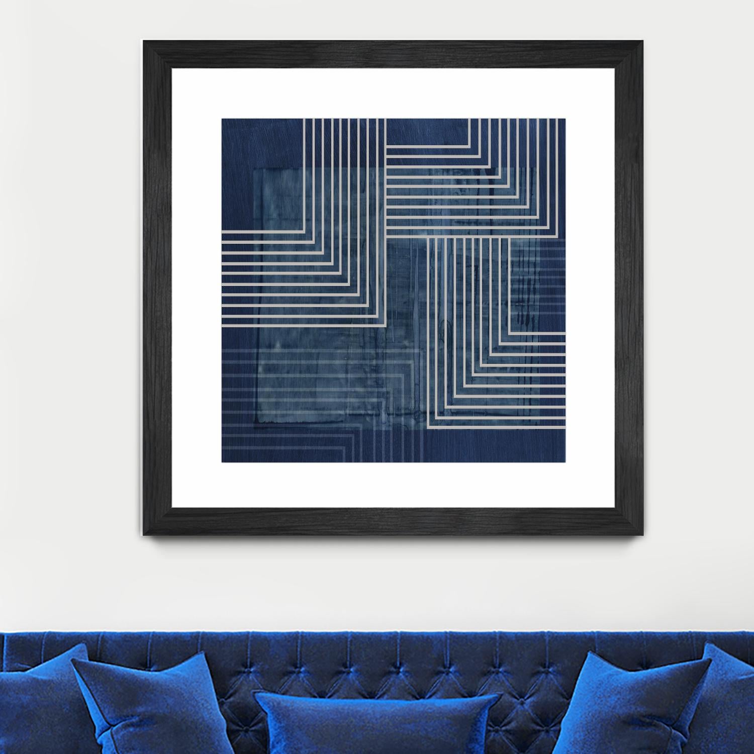 Beneath the Dark Blue Waves III by PI Studio on GIANT ART - abstract