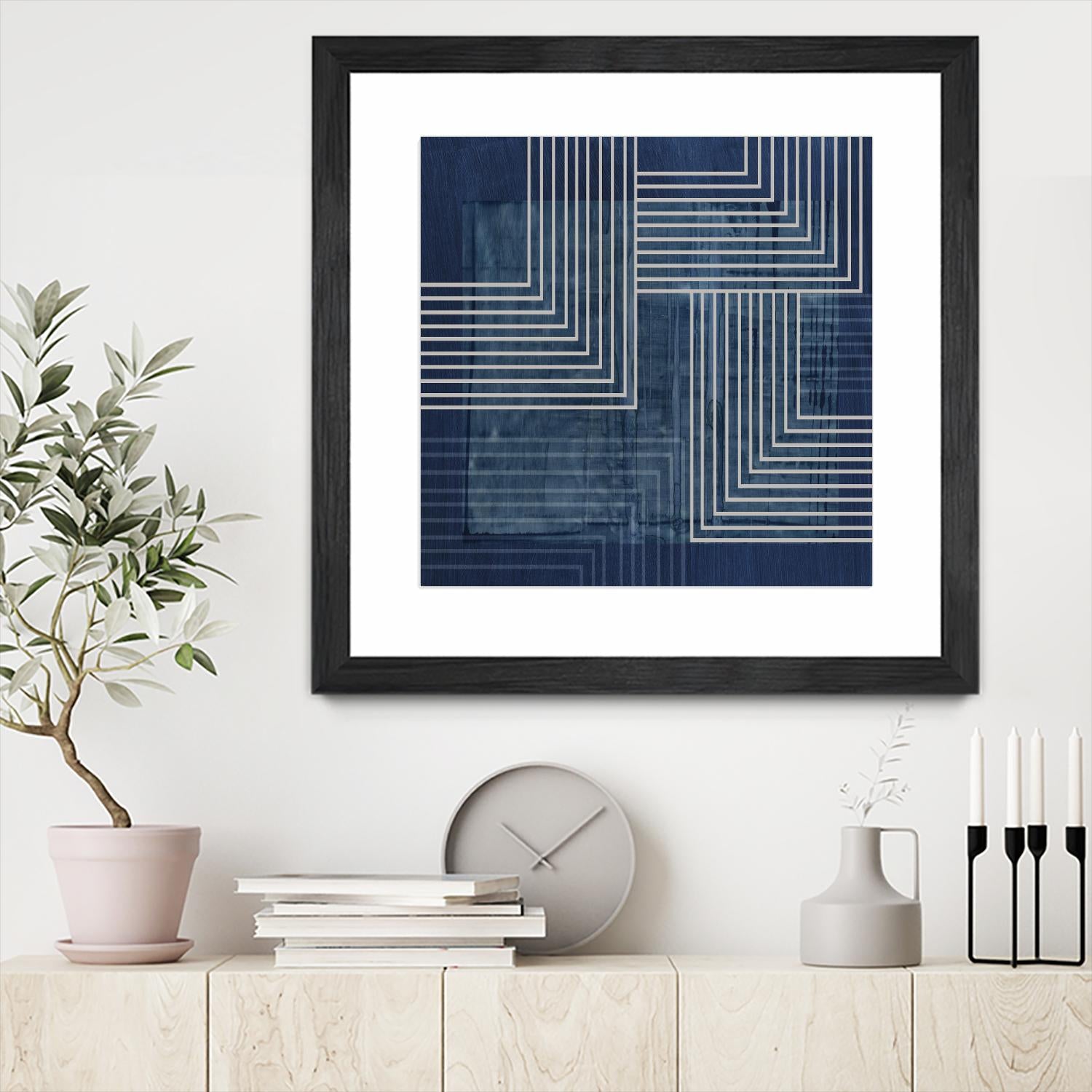 Beneath the Dark Blue Waves III by PI Studio on GIANT ART - abstract