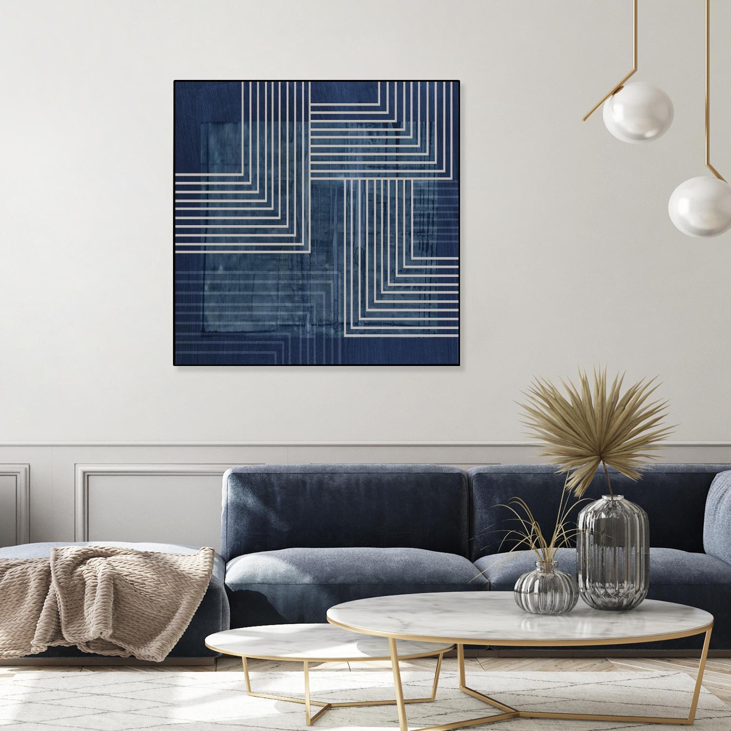 Beneath the Dark Blue Waves III by PI Studio on GIANT ART - abstract