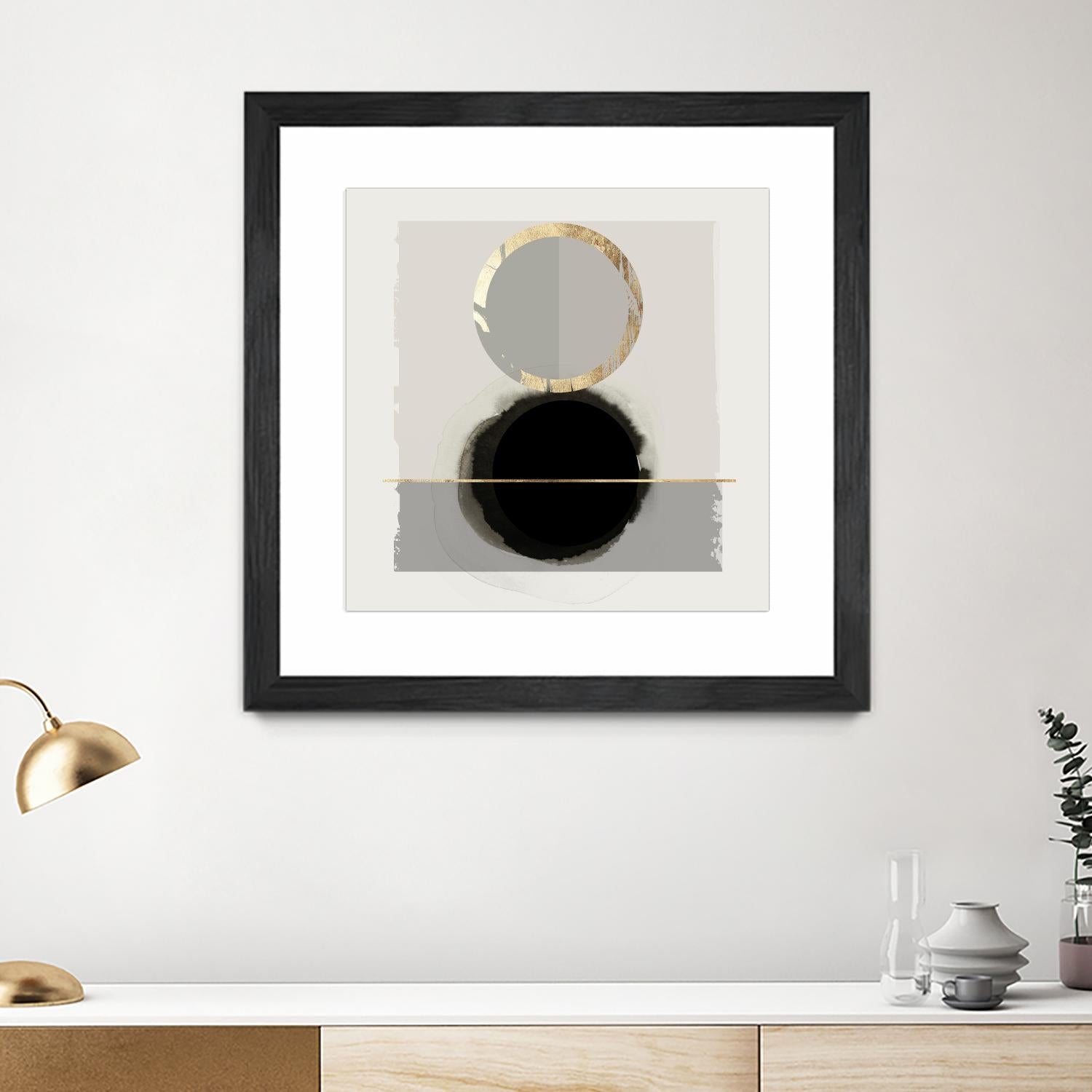 Dream Life Inspired I by PI Studio on GIANT ART - gold watercolour watercoulor
