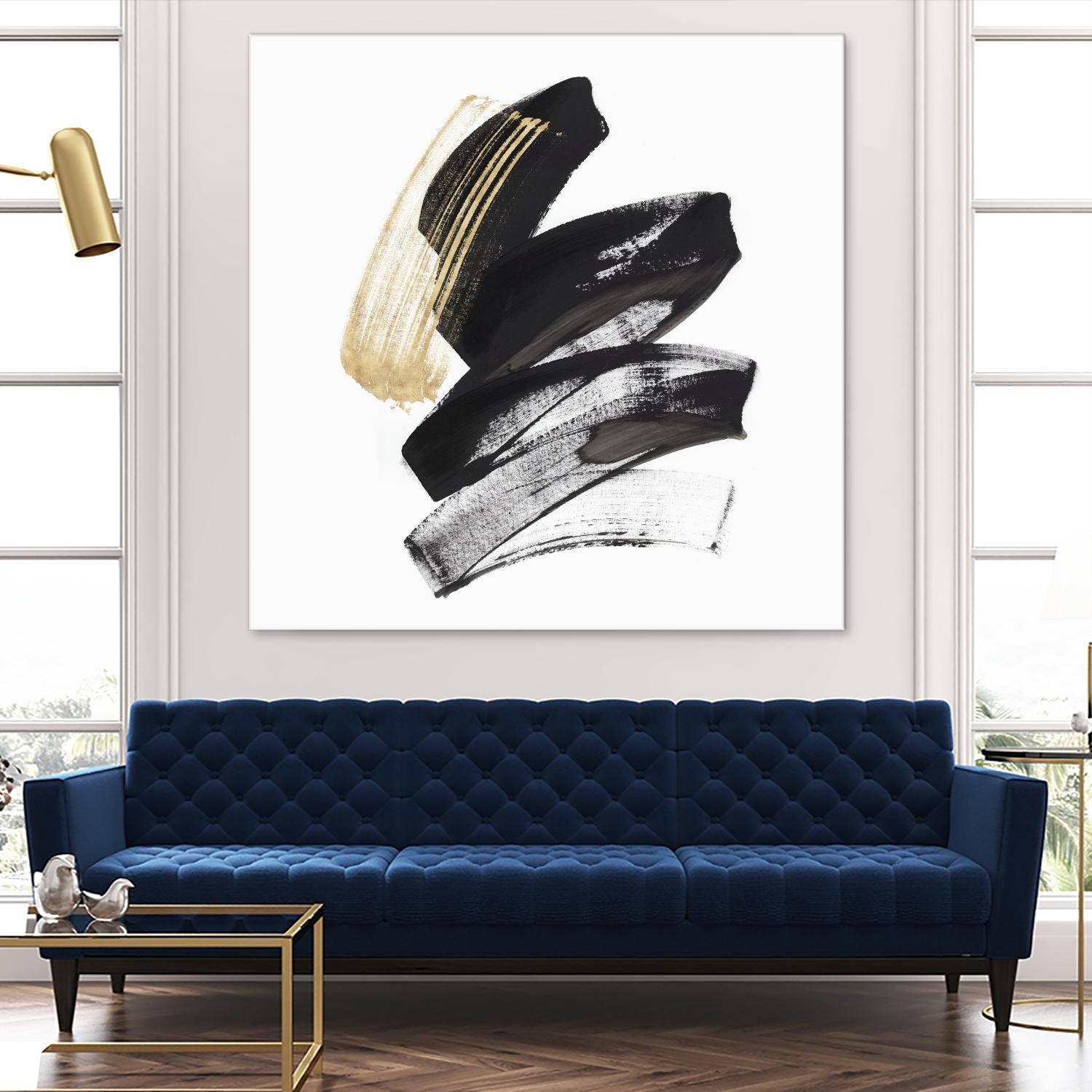 Golden Brushstroke I by PI Studio on GIANT ART - gold abstract abstract