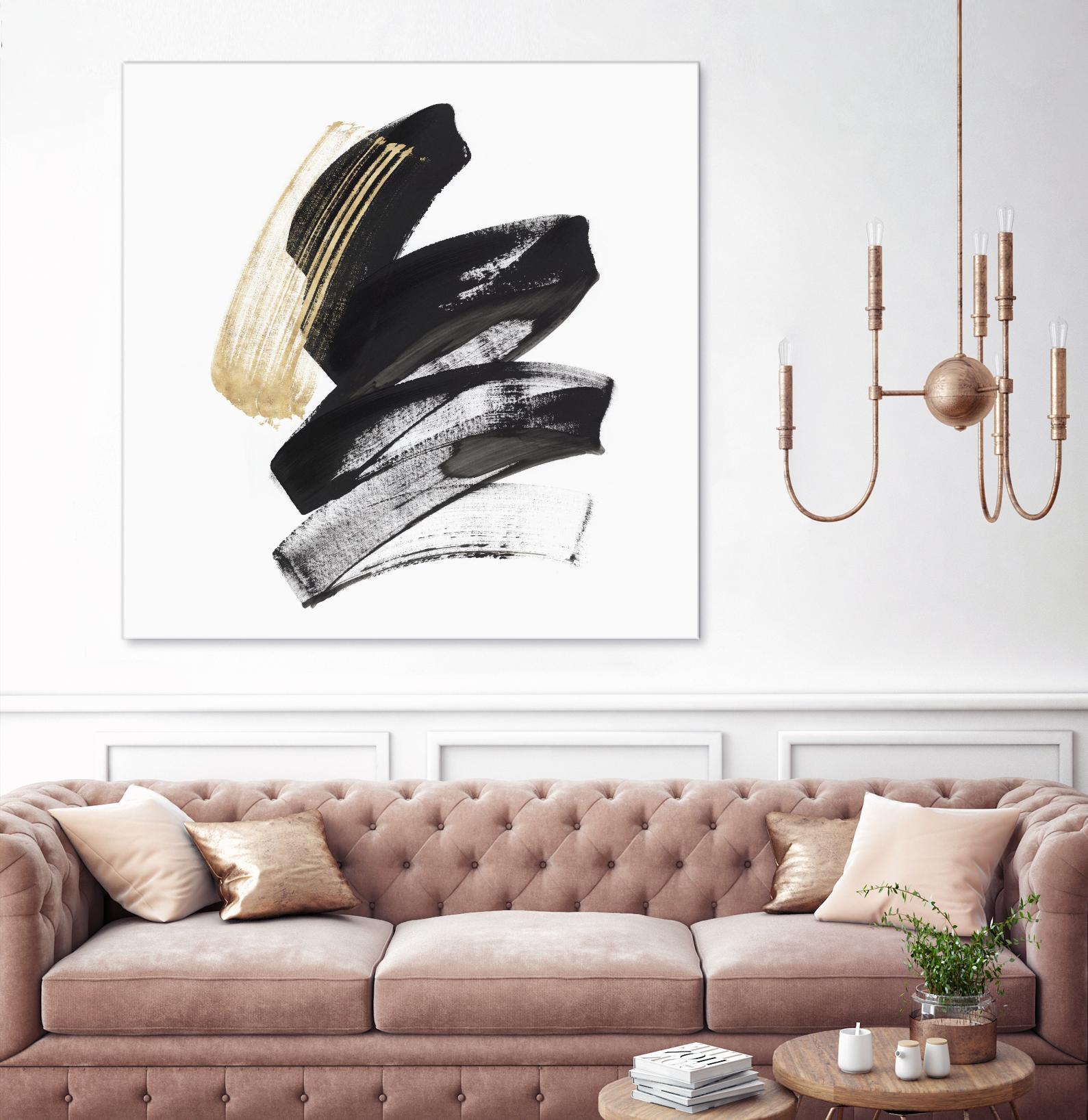 Golden Brushstroke I by PI Studio on GIANT ART - gold abstract abstract