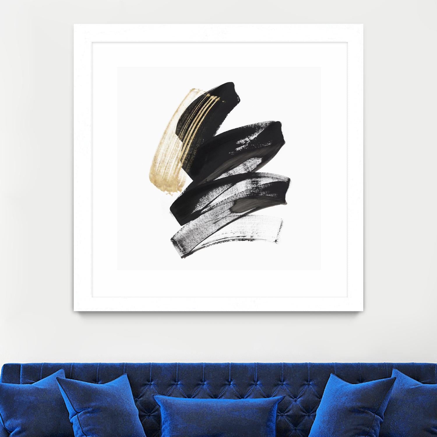 Golden Brushstroke I by PI Studio on GIANT ART - gold abstract abstract