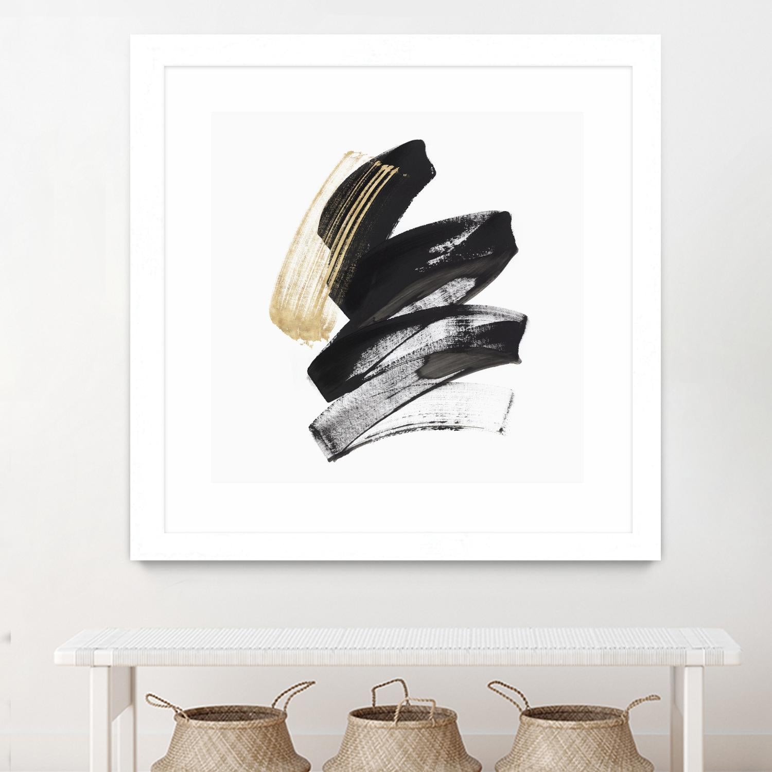 Golden Brushstroke I by PI Studio on GIANT ART - gold abstract abstract