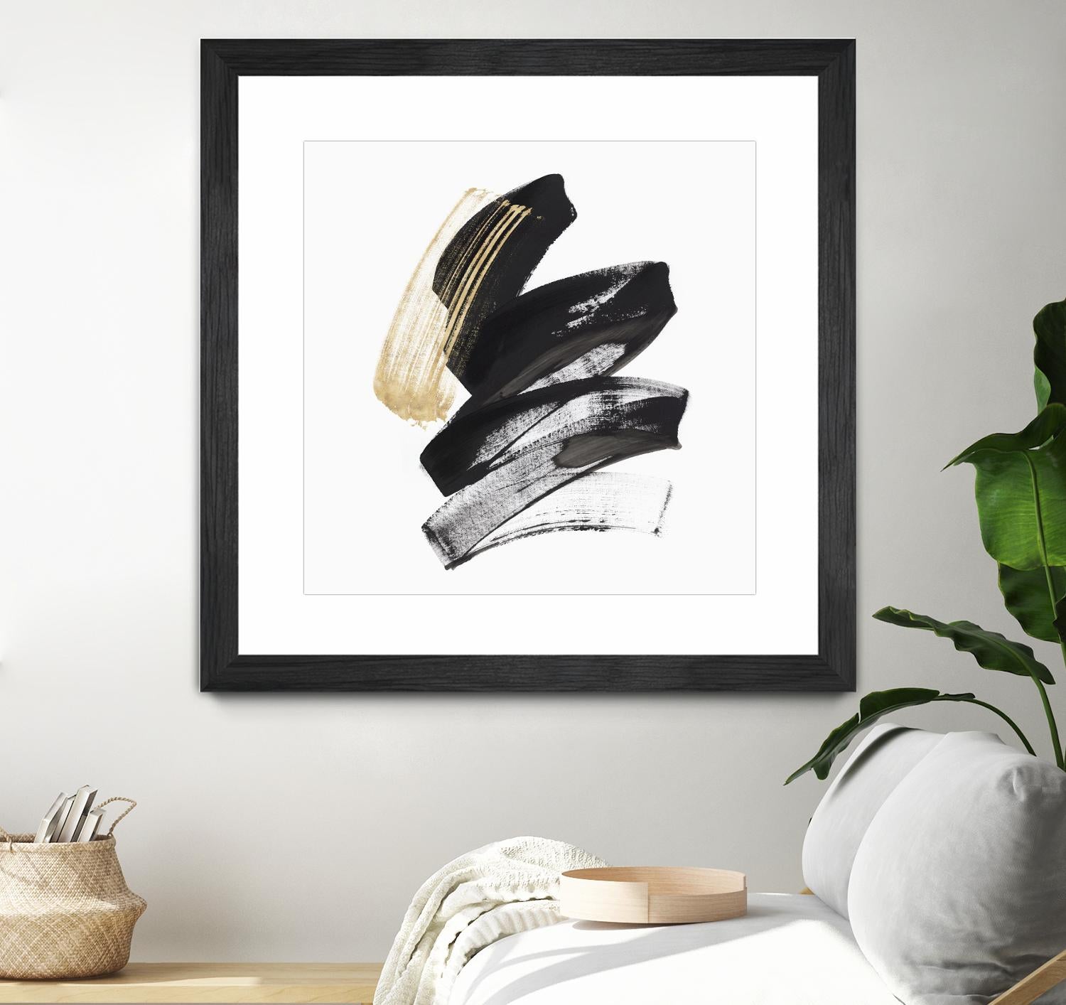 Golden Brushstroke I by PI Studio on GIANT ART - gold abstract abstract