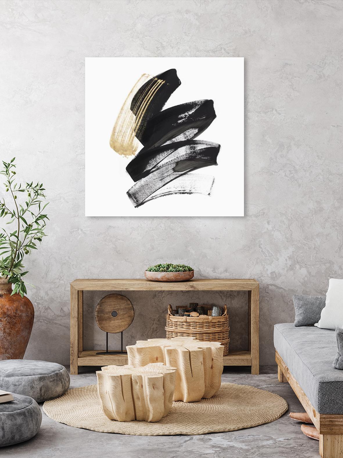 Golden Brushstroke I by PI Studio on GIANT ART - gold abstract abstract