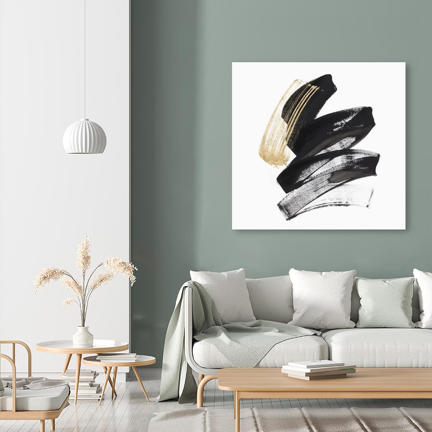 Golden Brushstroke I by PI Studio on GIANT ART - gold abstract abstract