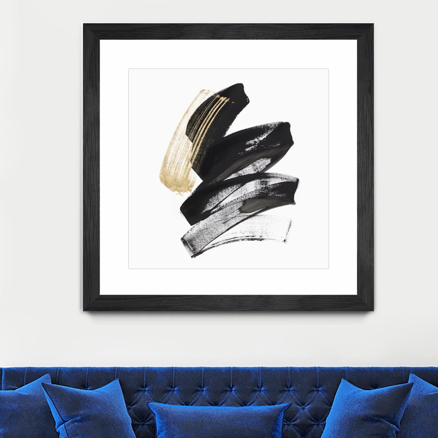 Golden Brushstroke I by PI Studio on GIANT ART - gold abstract abstract