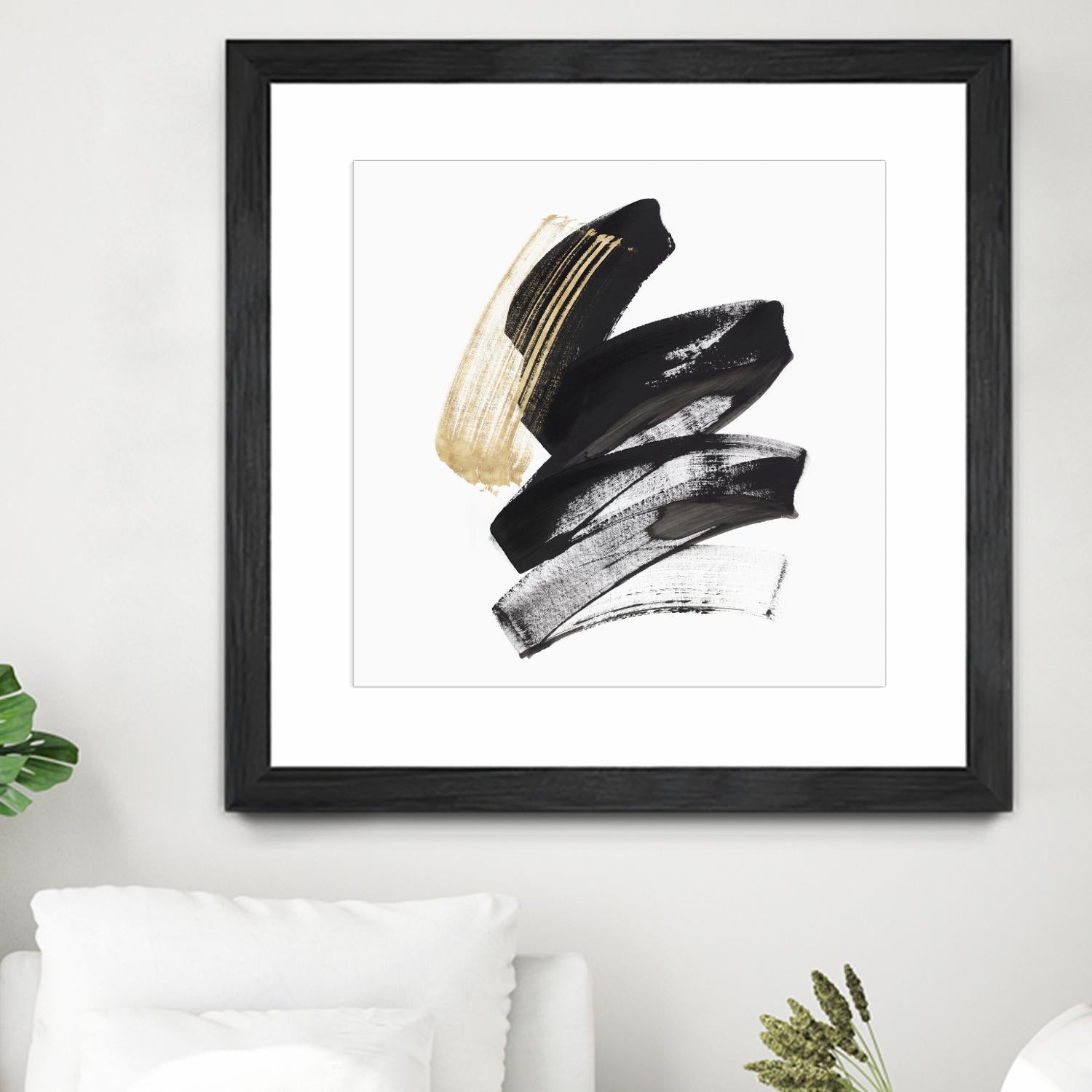 Golden Brushstroke I by PI Studio on GIANT ART - gold abstract abstract