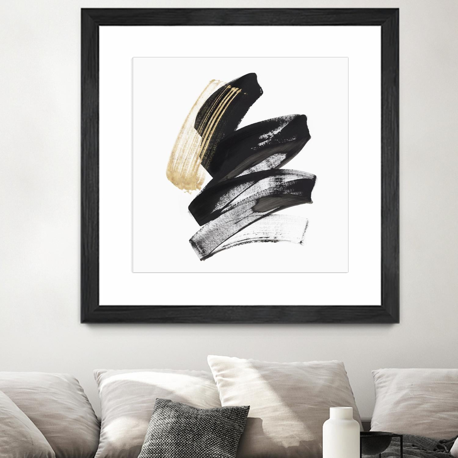 Golden Brushstroke I by PI Studio on GIANT ART - gold abstract abstract