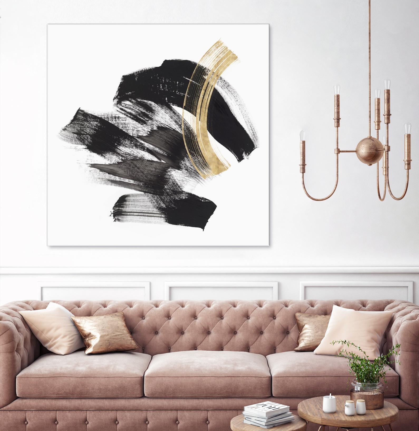 Golden Brushstroke II by PI Studio on GIANT ART - gold abstract abstract