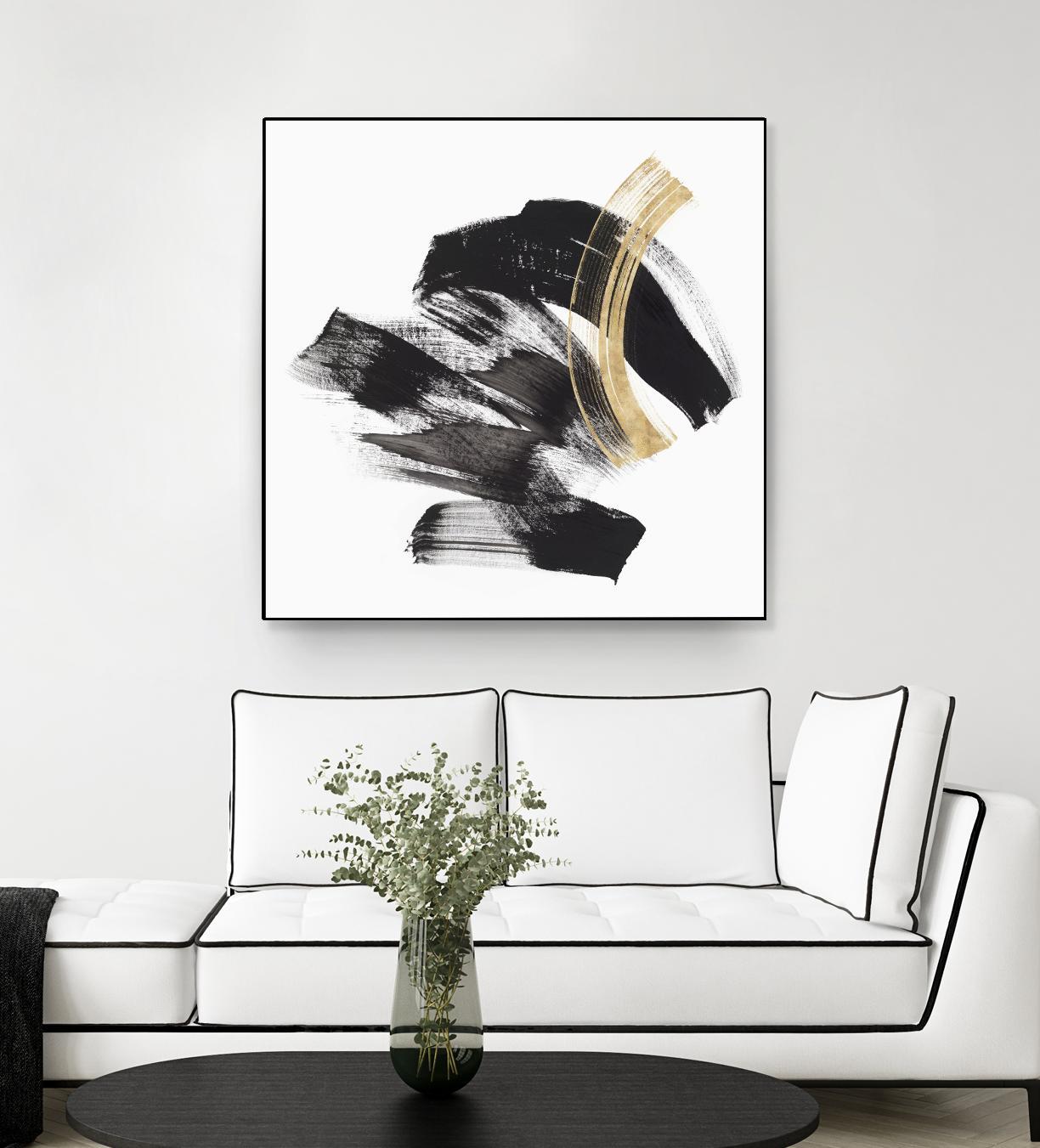 Golden Brushstroke II by PI Studio on GIANT ART - gold abstract abstract