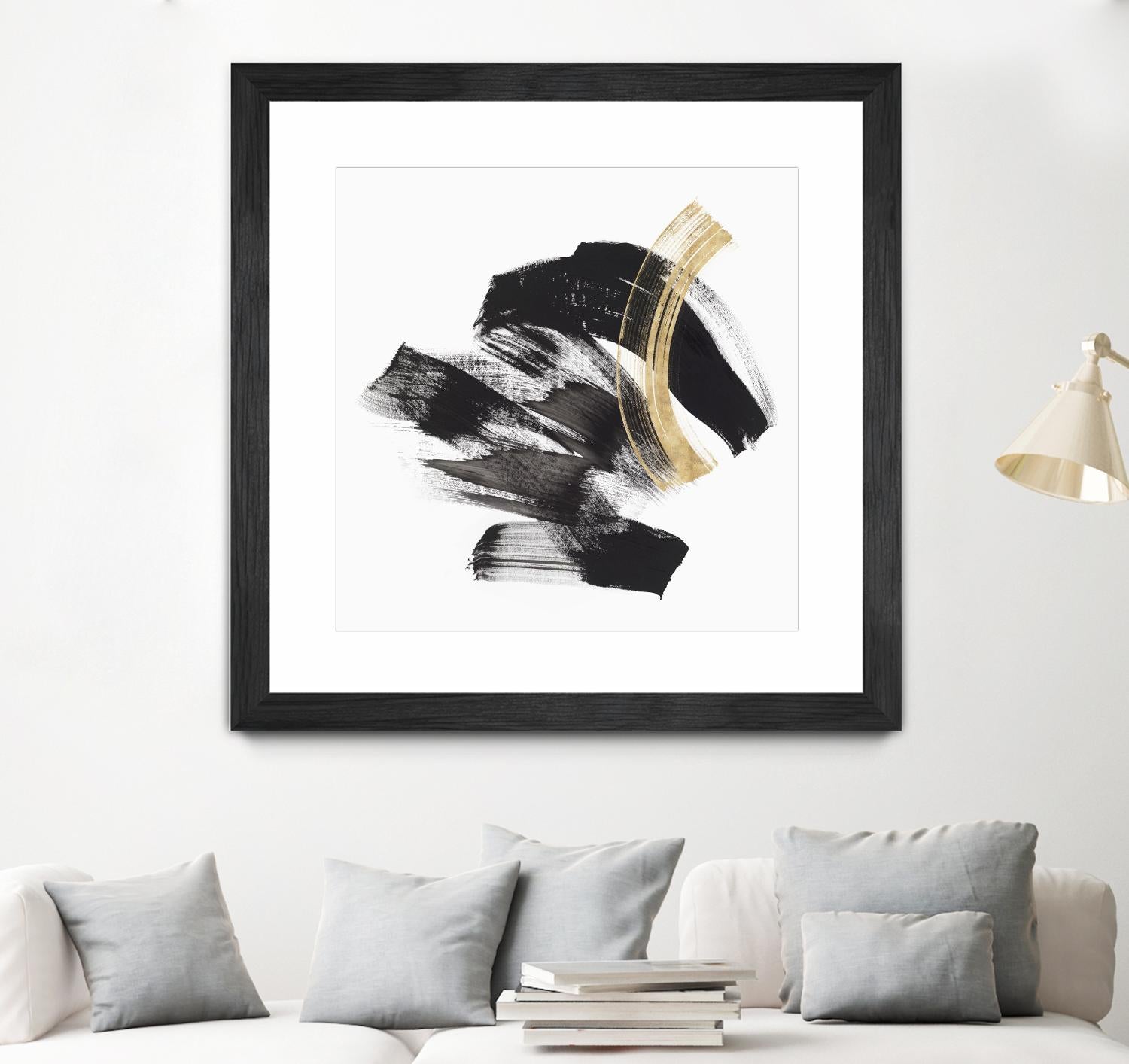 Golden Brushstroke II by PI Studio on GIANT ART - gold abstract abstract