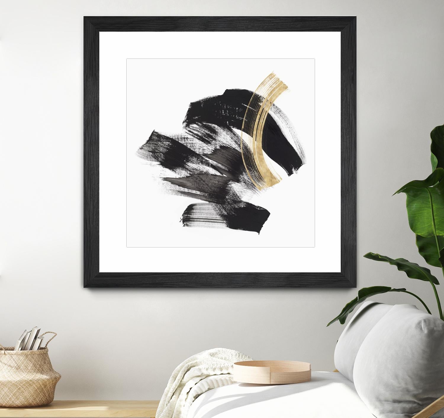 Golden Brushstroke II by PI Studio on GIANT ART - gold abstract abstract