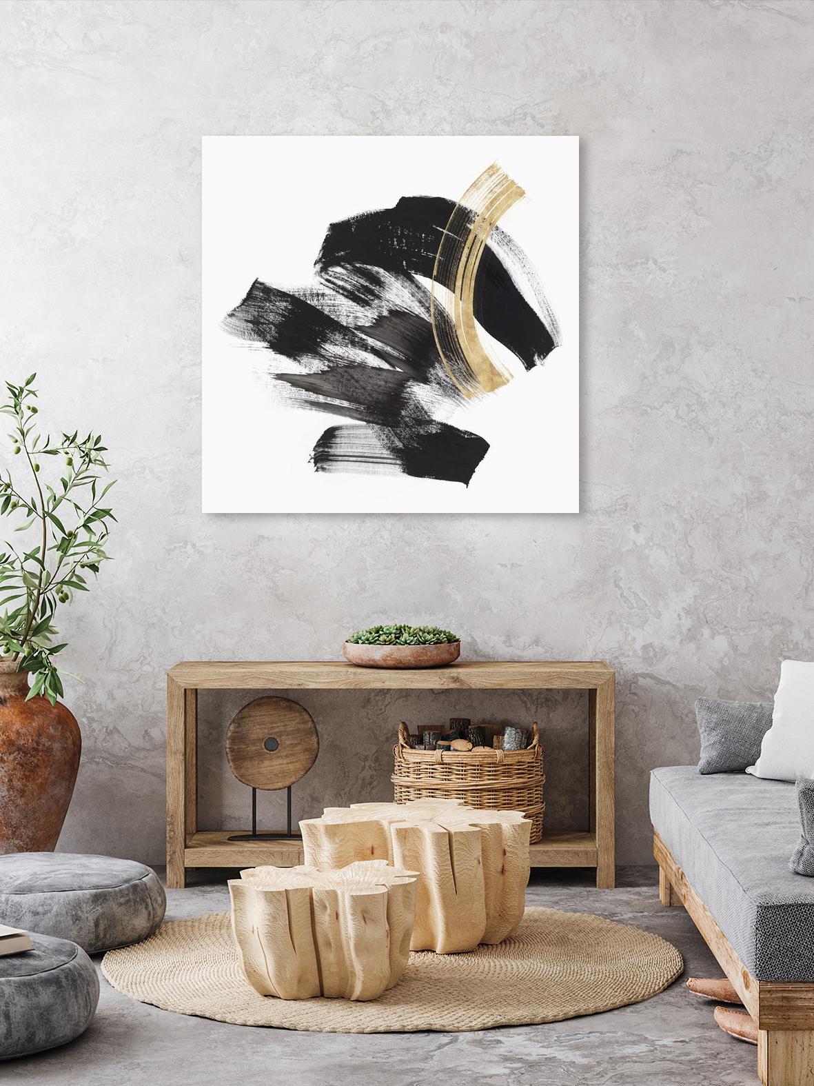 Golden Brushstroke II by PI Studio on GIANT ART - gold abstract abstract