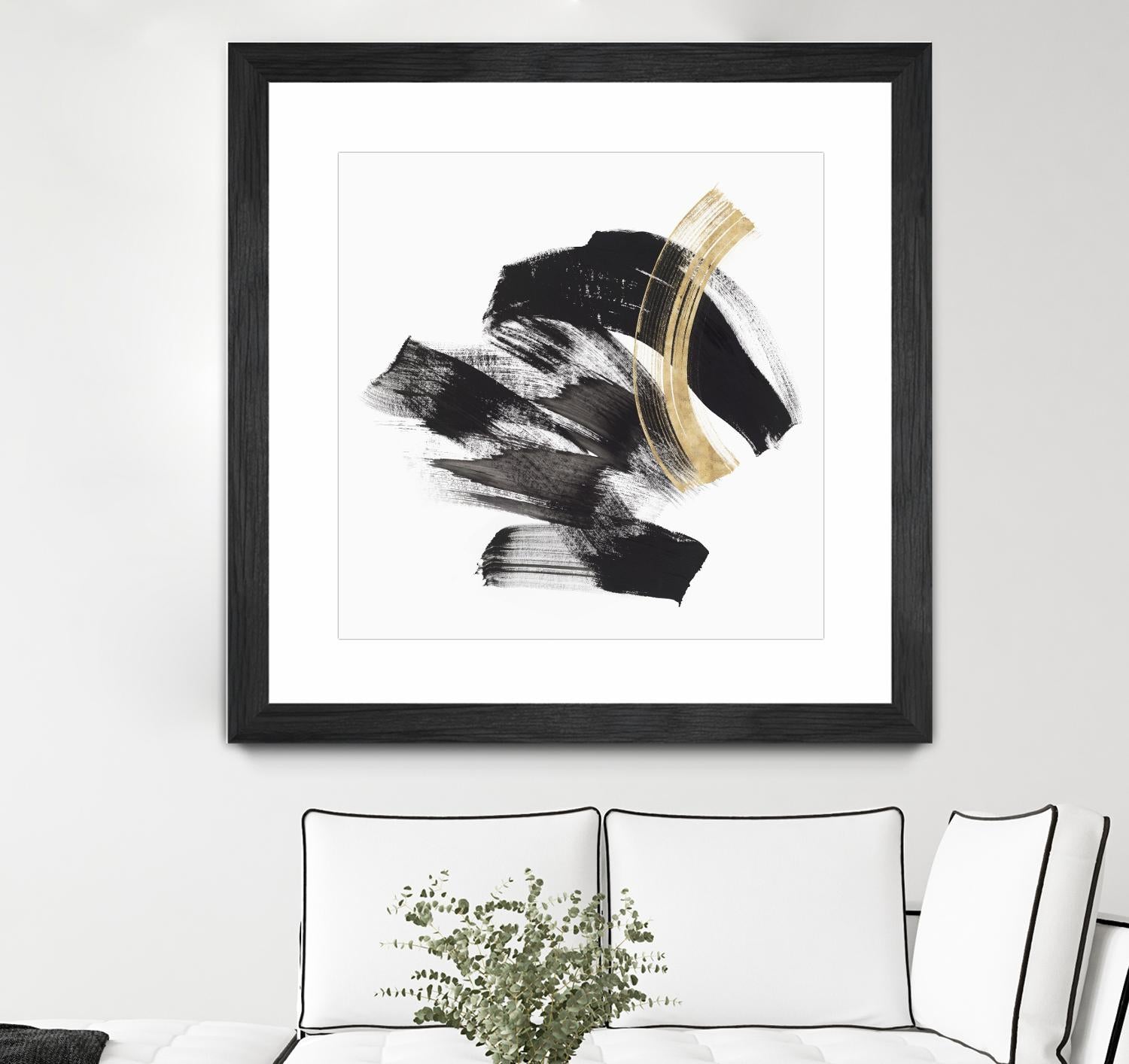 Golden Brushstroke II by PI Studio on GIANT ART - gold abstract abstract