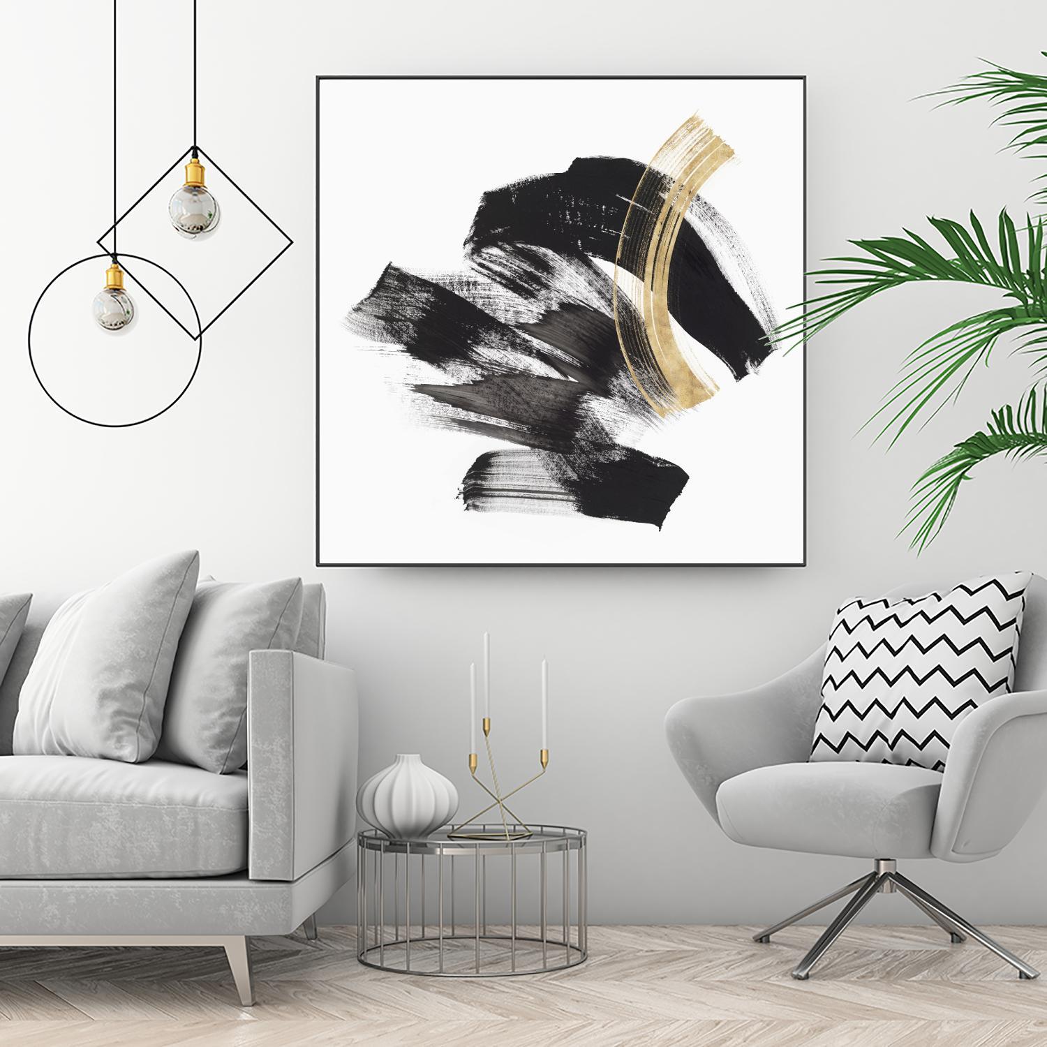 Golden Brushstroke II by PI Studio on GIANT ART - gold abstract abstract