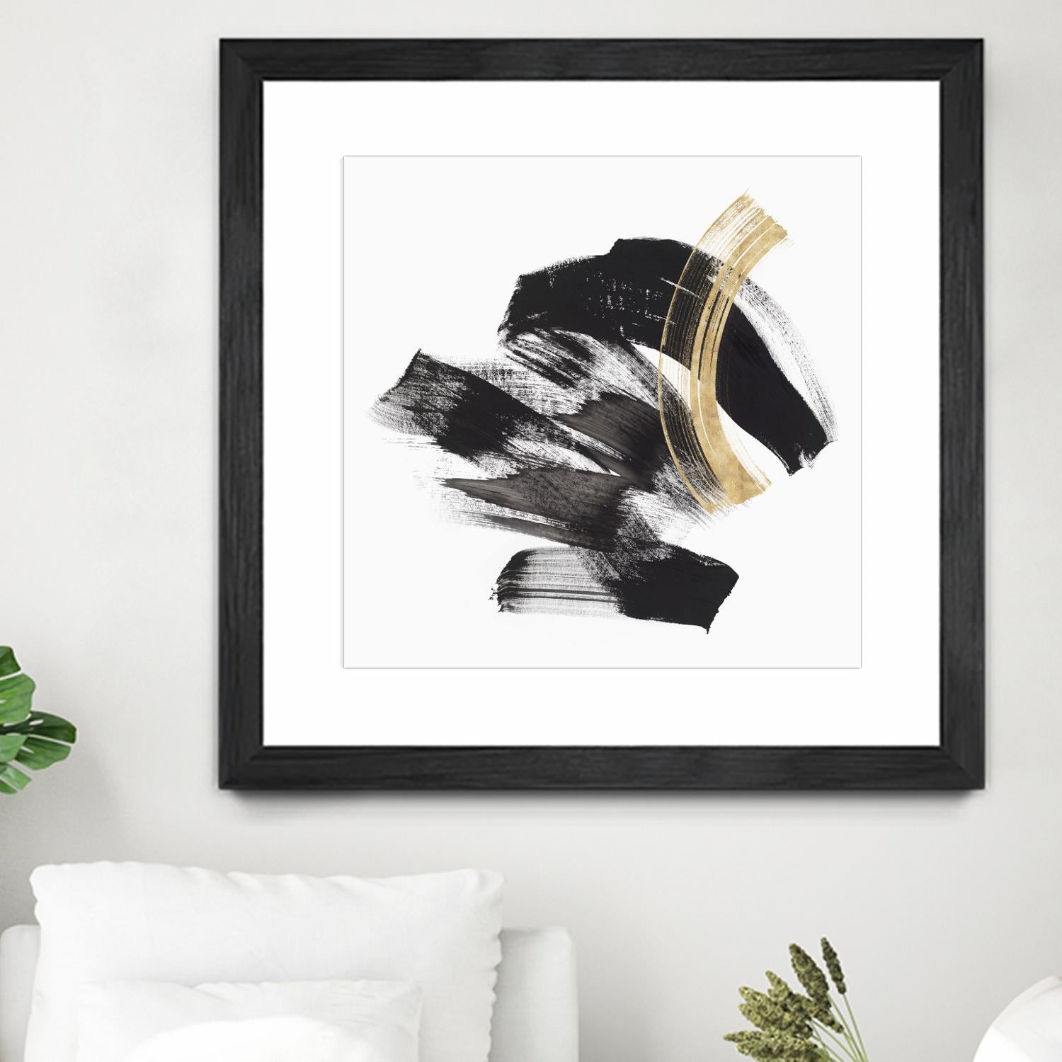 Golden Brushstroke II by PI Studio on GIANT ART - gold abstract abstract