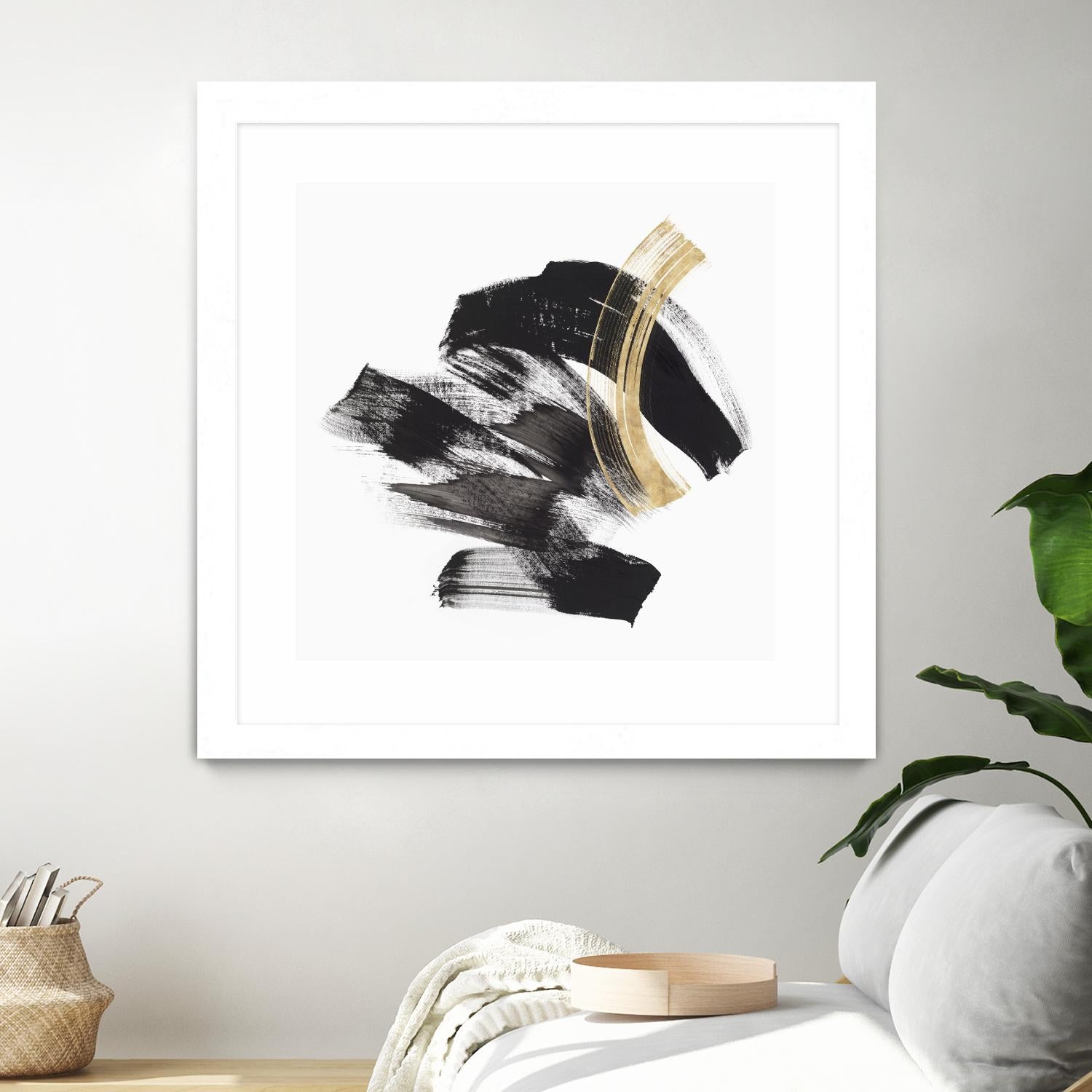 Golden Brushstroke II by PI Studio on GIANT ART - gold abstract abstract