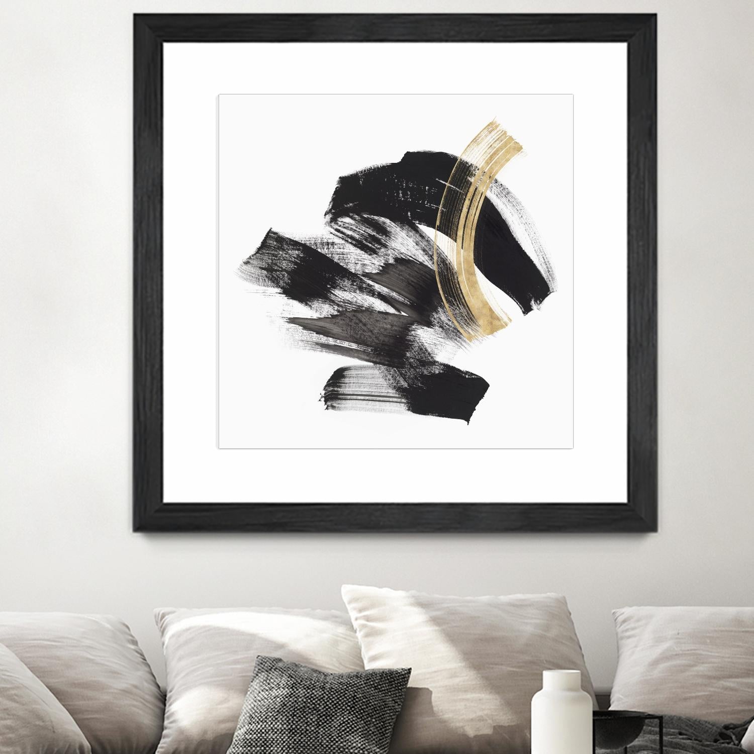 Golden Brushstroke II by PI Studio on GIANT ART - gold abstract abstract
