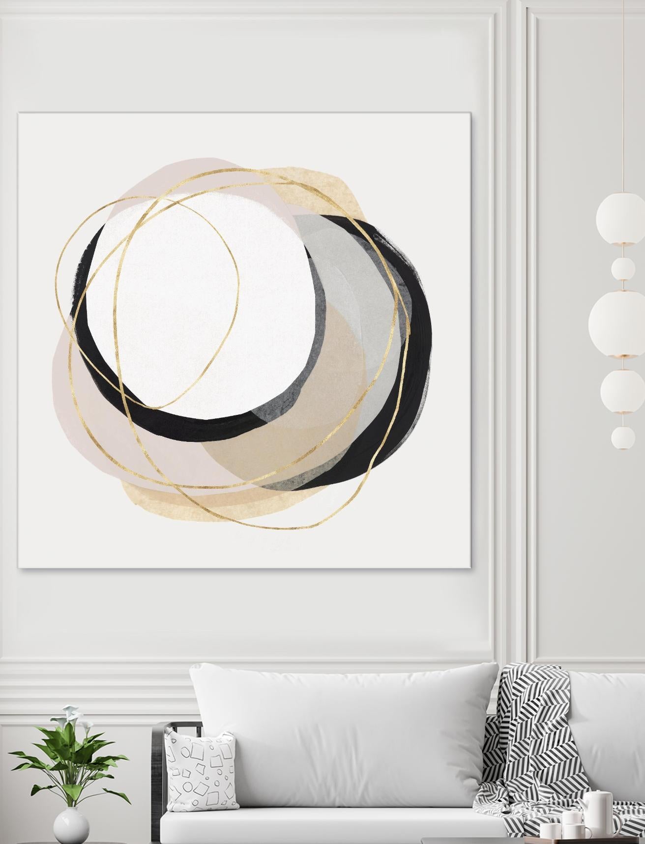 Ring of Gold I by PI Studio on GIANT ART - gold abstract abstract