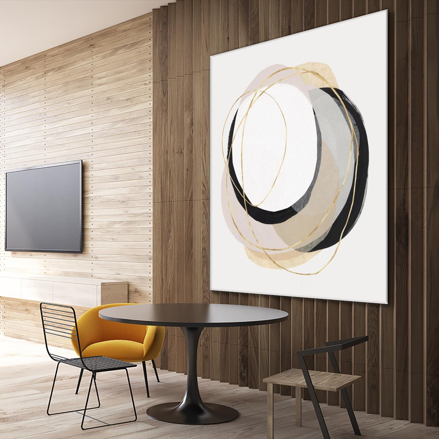Ring of Gold I by PI Studio on GIANT ART - gold abstract abstract