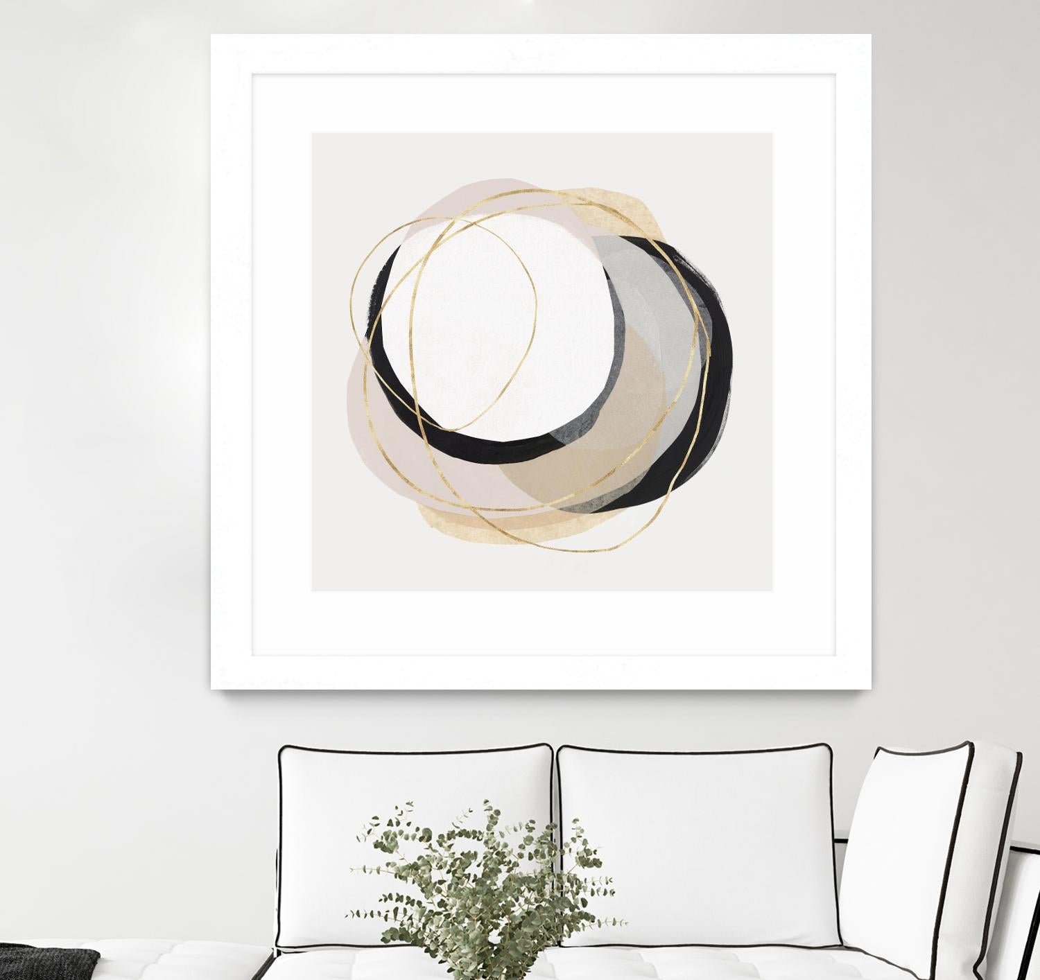 Ring of Gold I by PI Studio on GIANT ART - gold abstract abstract