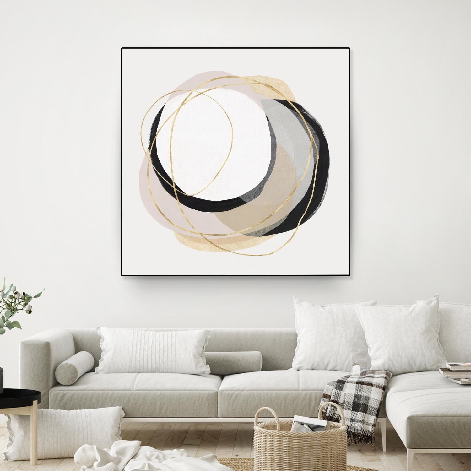 Ring of Gold I by PI Studio on GIANT ART - gold abstract abstract