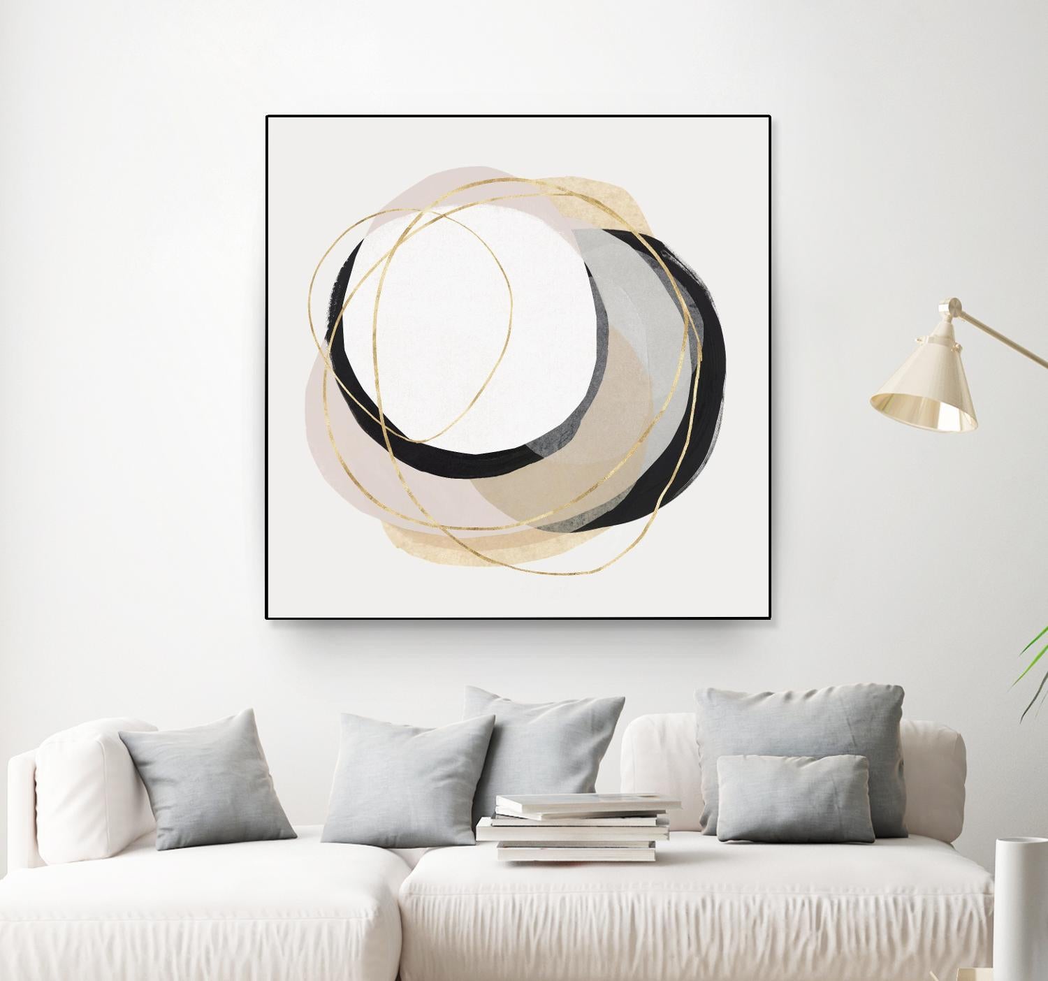 Ring of Gold I by PI Studio on GIANT ART - gold abstract abstract