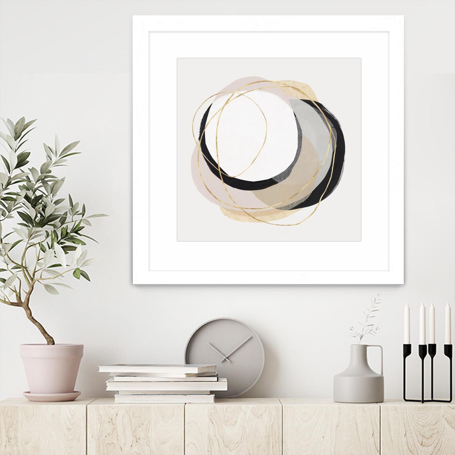 Ring of Gold I by PI Studio on GIANT ART - gold abstract abstract