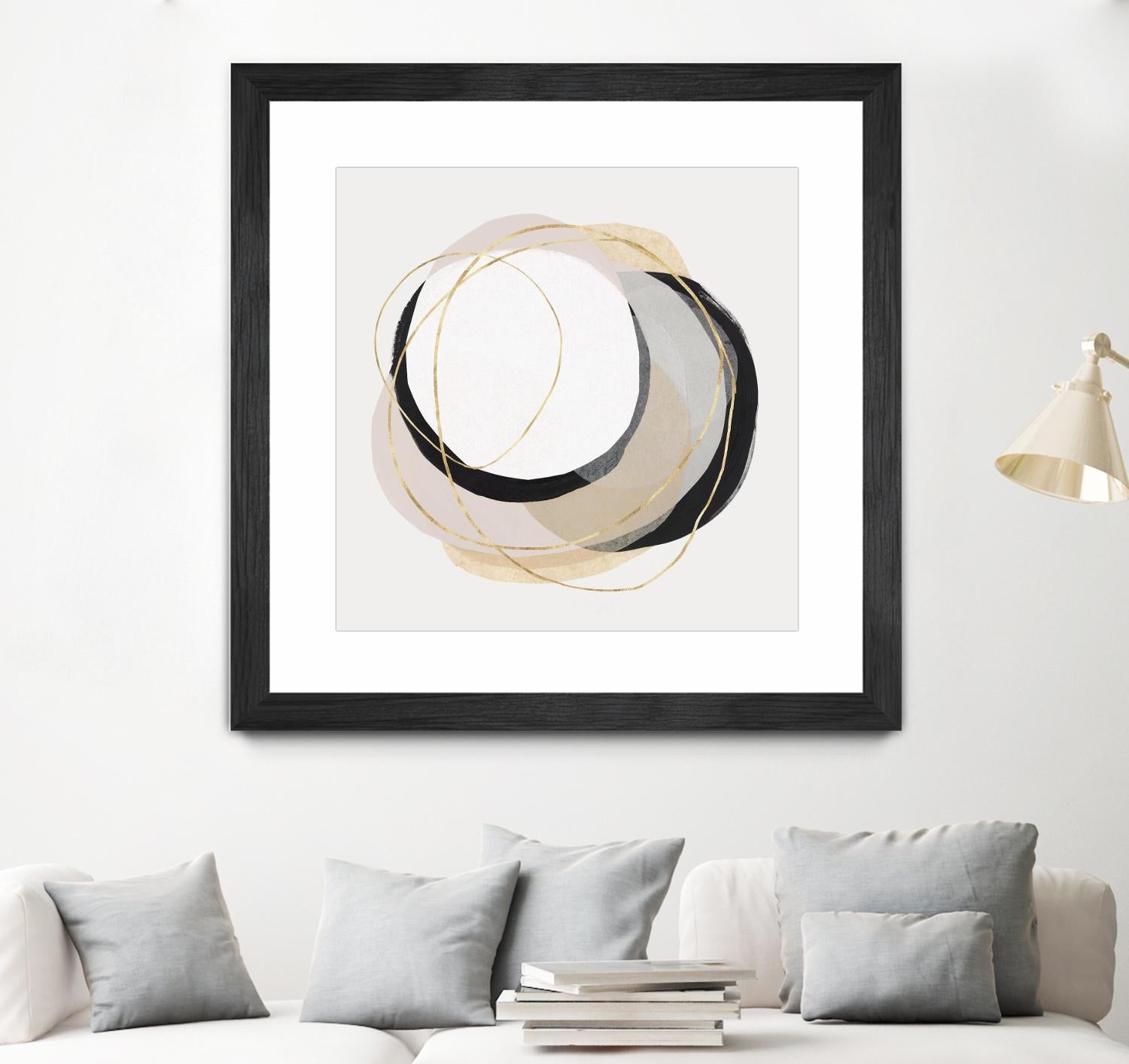 Ring of Gold I by PI Studio on GIANT ART - gold abstract abstract