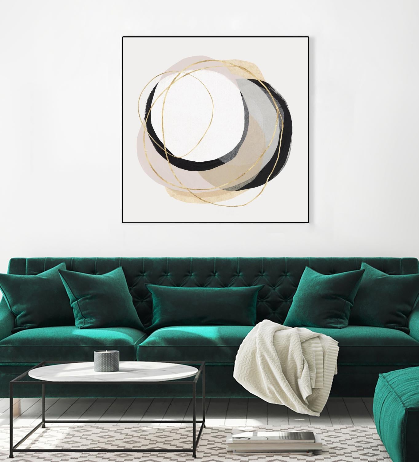 Ring of Gold I by PI Studio on GIANT ART - gold abstract abstract
