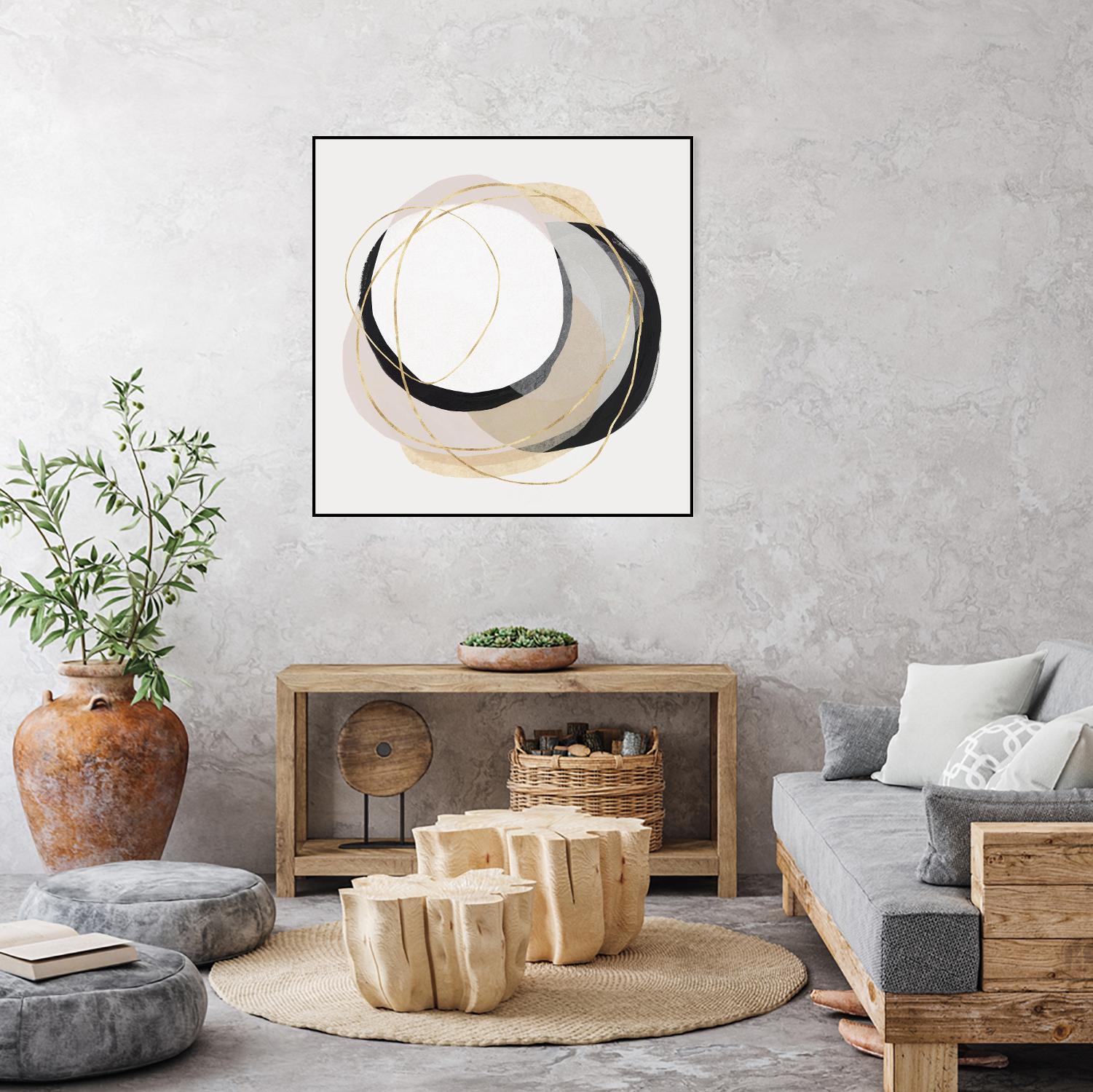 Ring of Gold I by PI Studio on GIANT ART - gold abstract abstract