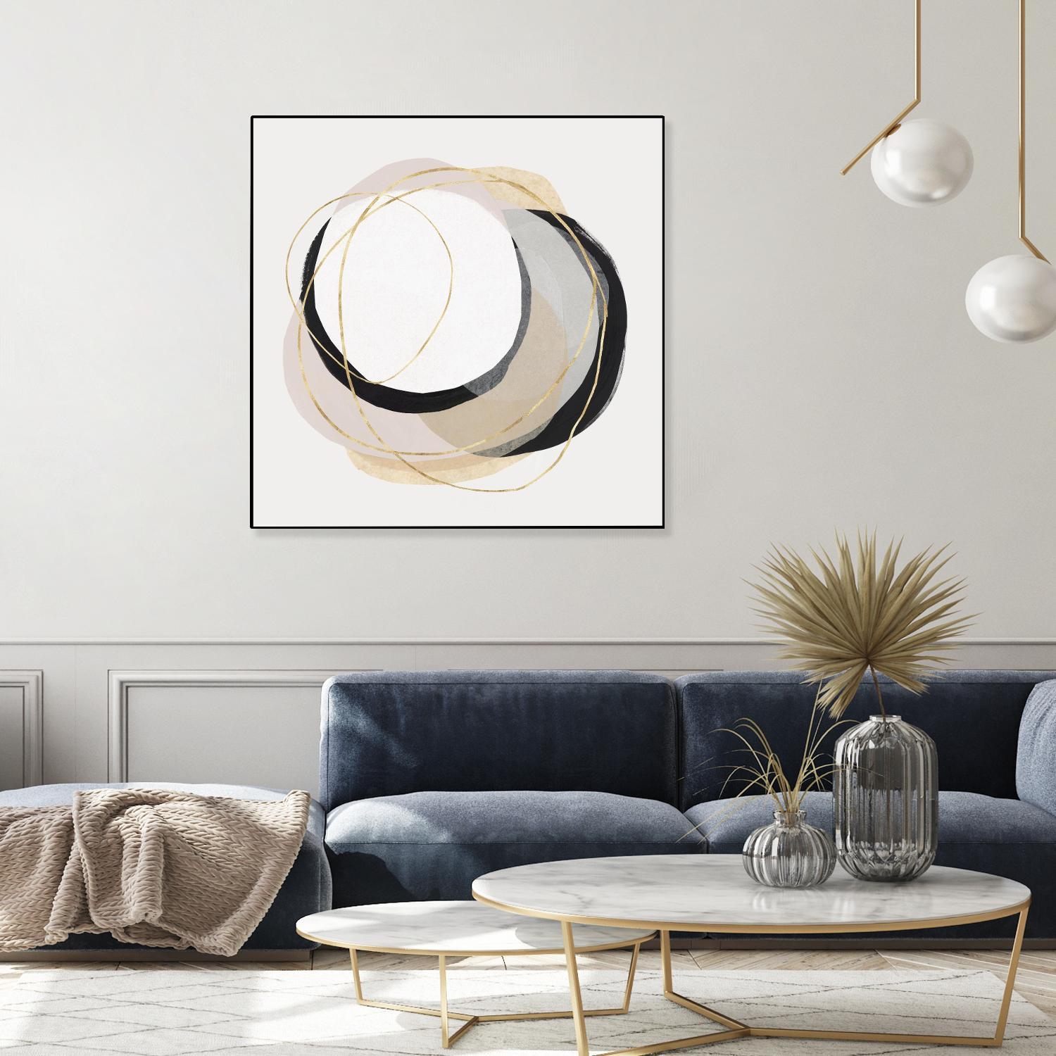 Ring of Gold I by PI Studio on GIANT ART - gold abstract abstract